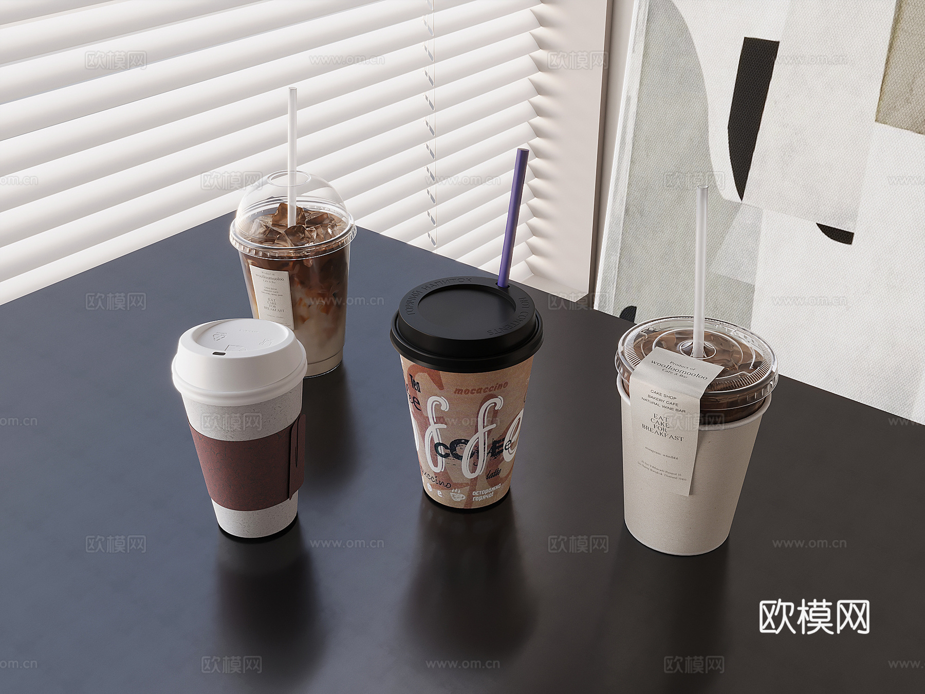 咖啡 咖啡杯3d模型