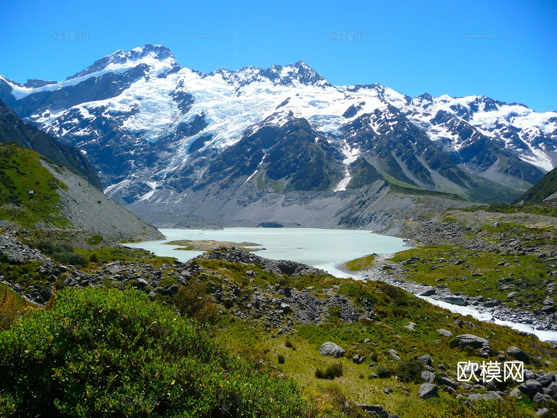 雪山风景  山水风景