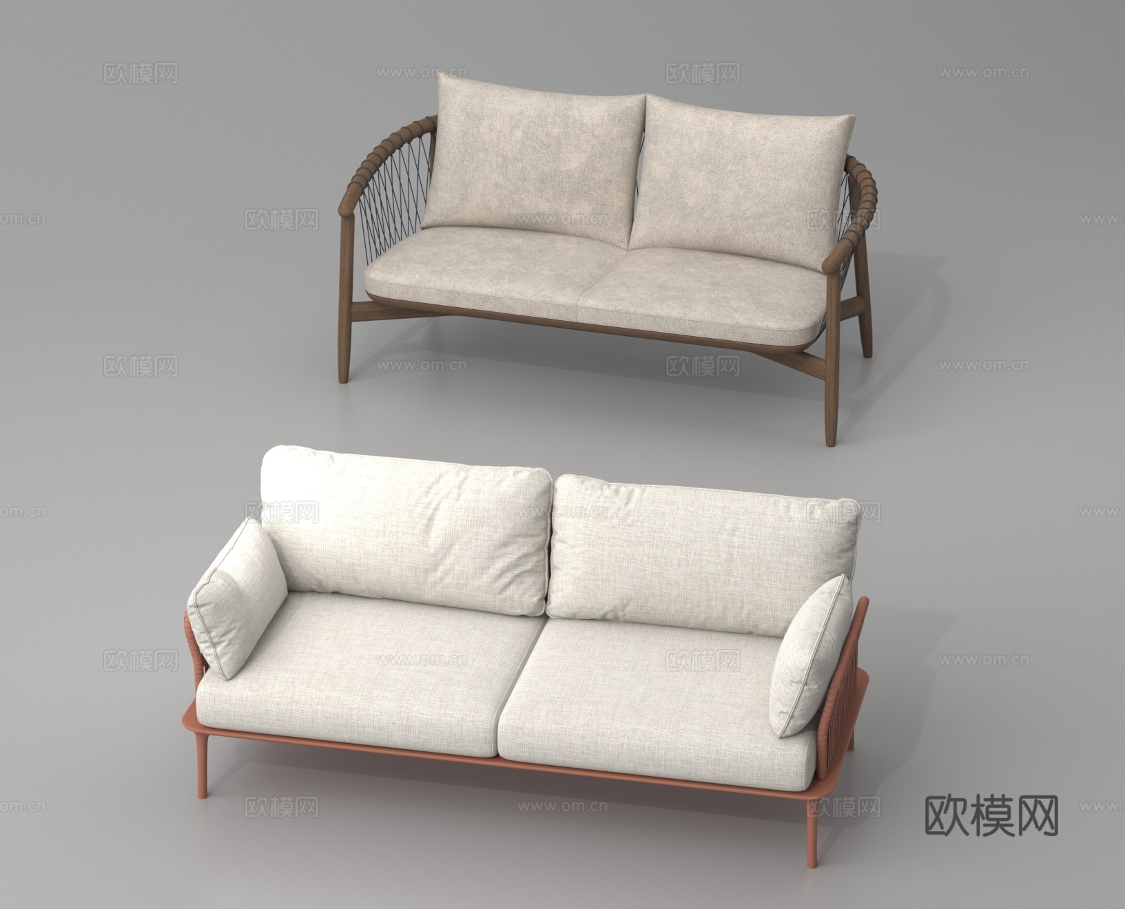 沙发椅 双人沙发3d模型