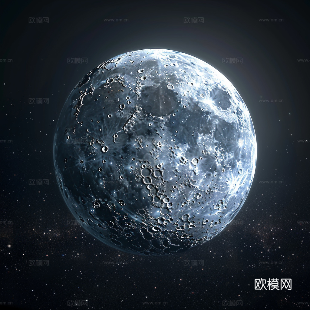 月球灯星球月亮陨石表表面