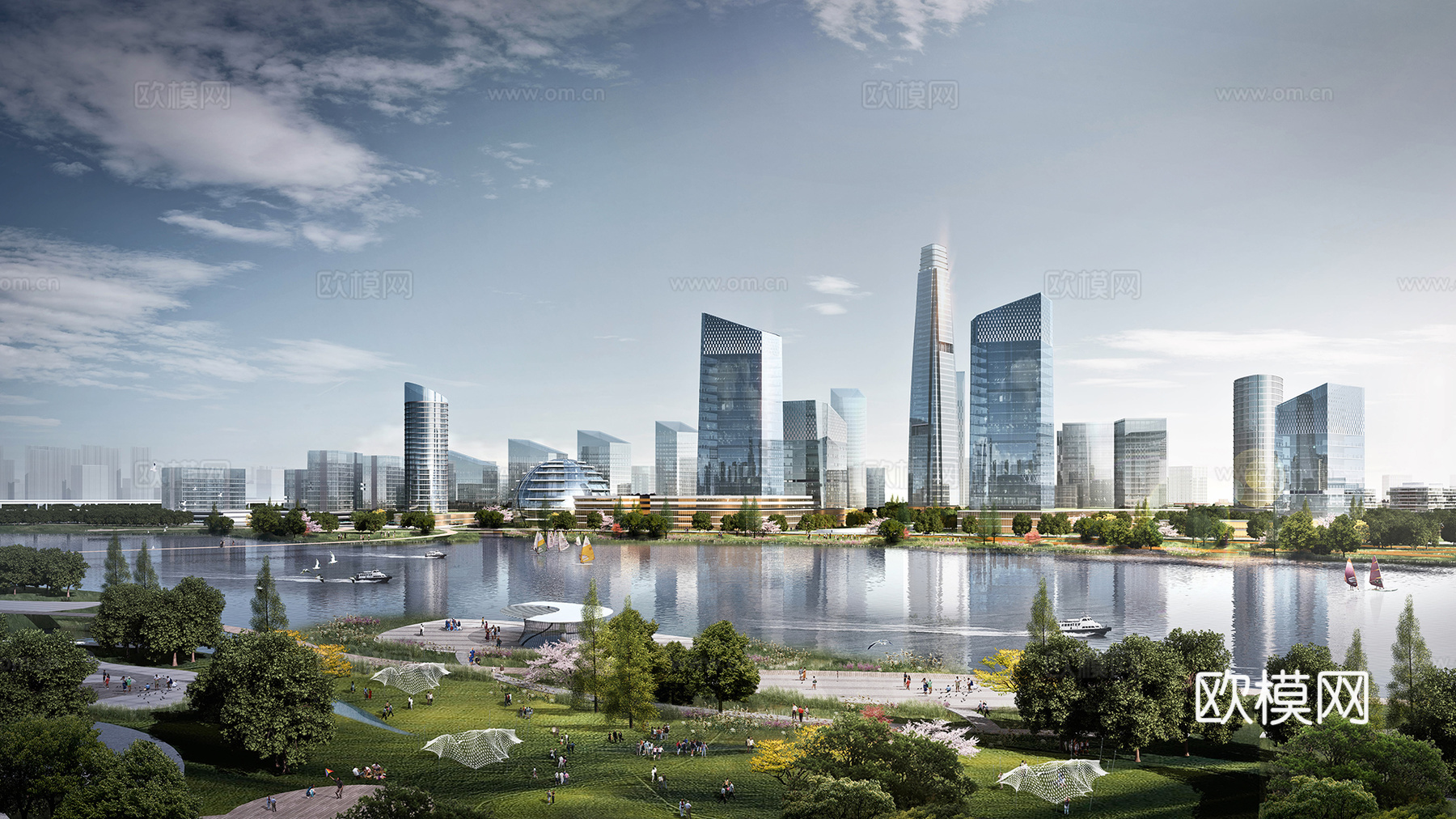 白天城市外景  都市广场贴图  环境贴图