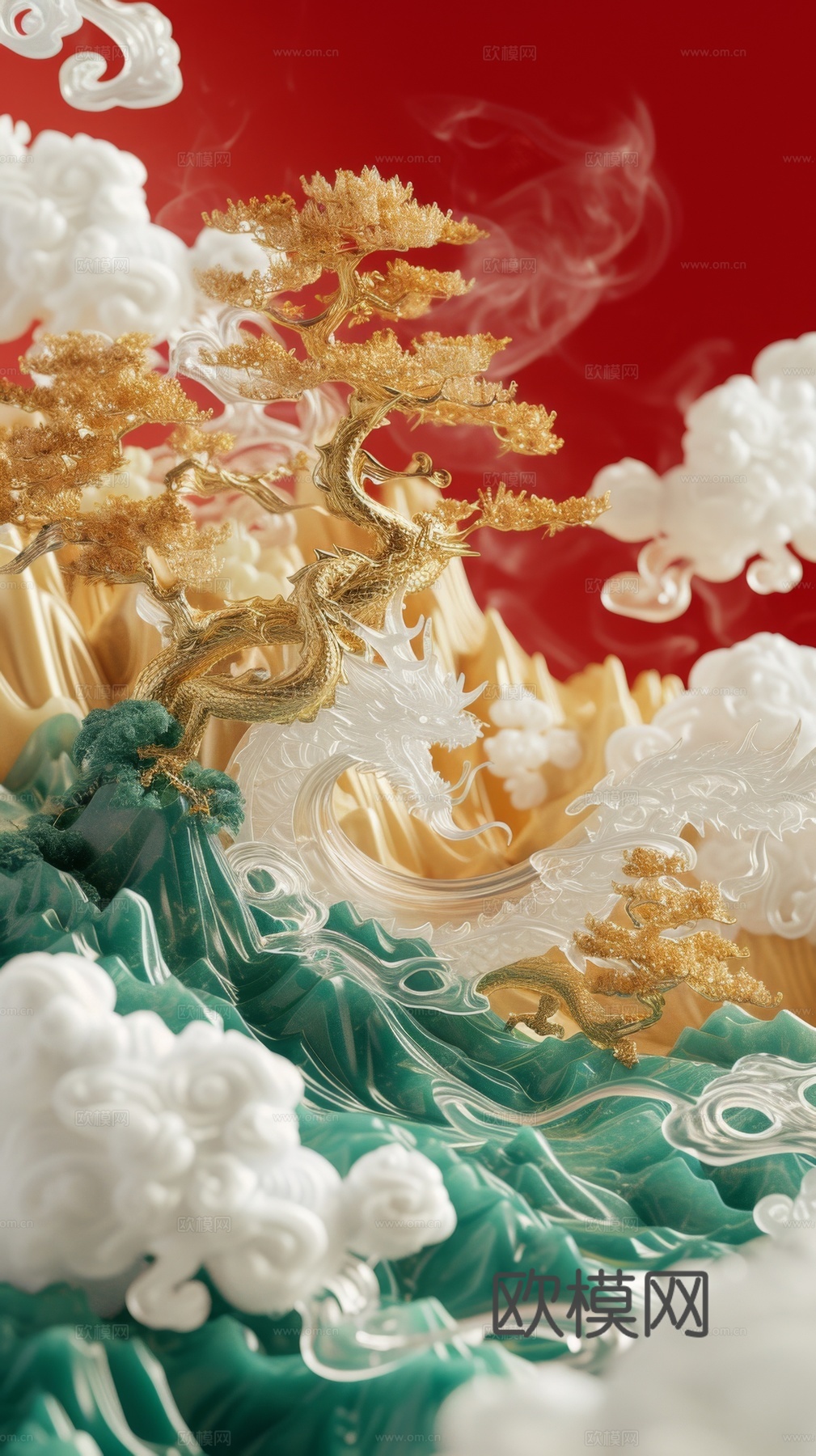 国风山水壁纸壁画