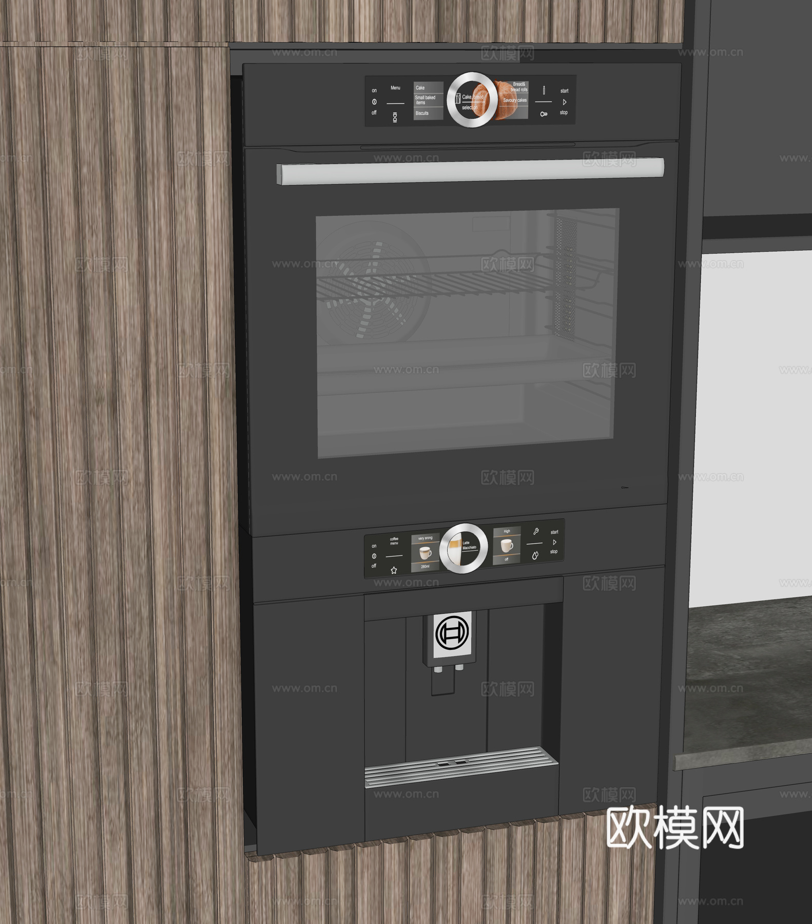 烤箱 直饮机 咖啡机su模型