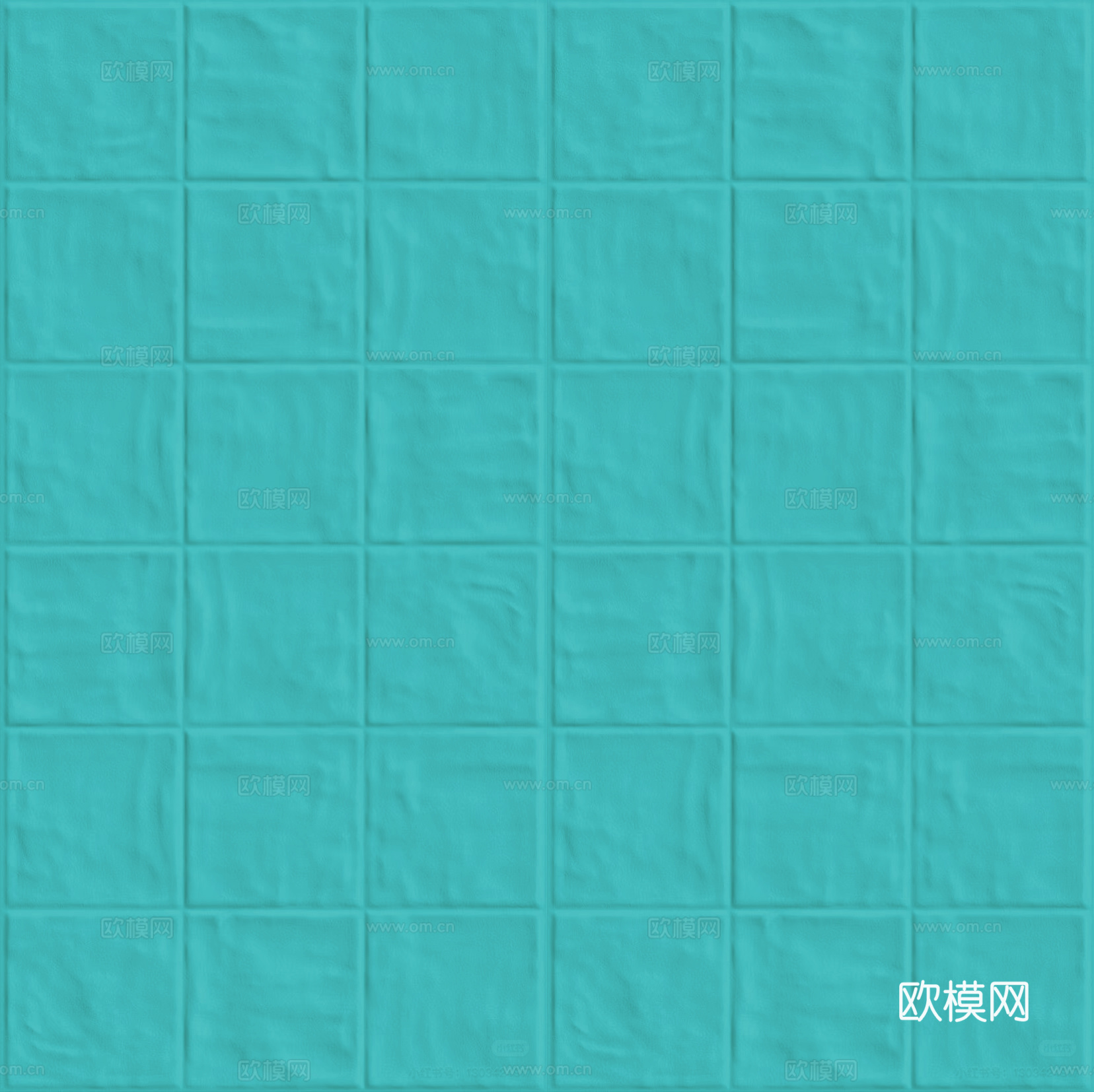 无缝蓝色方形面包砖