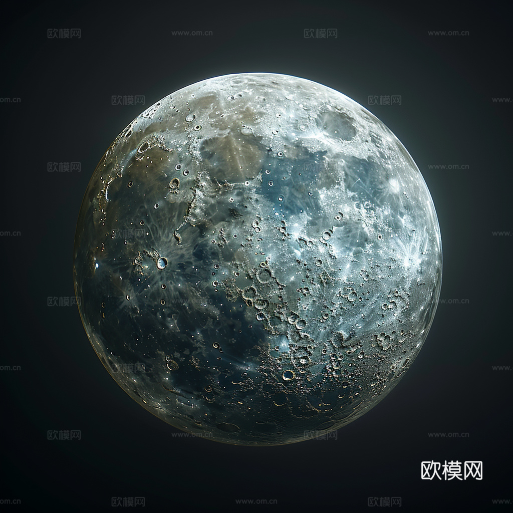 月球灯星球月亮陨石表表面