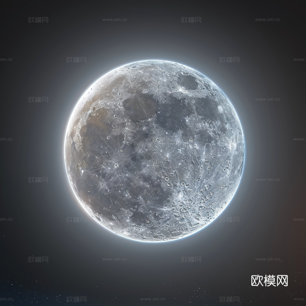 月球灯星球月亮陨石表表面