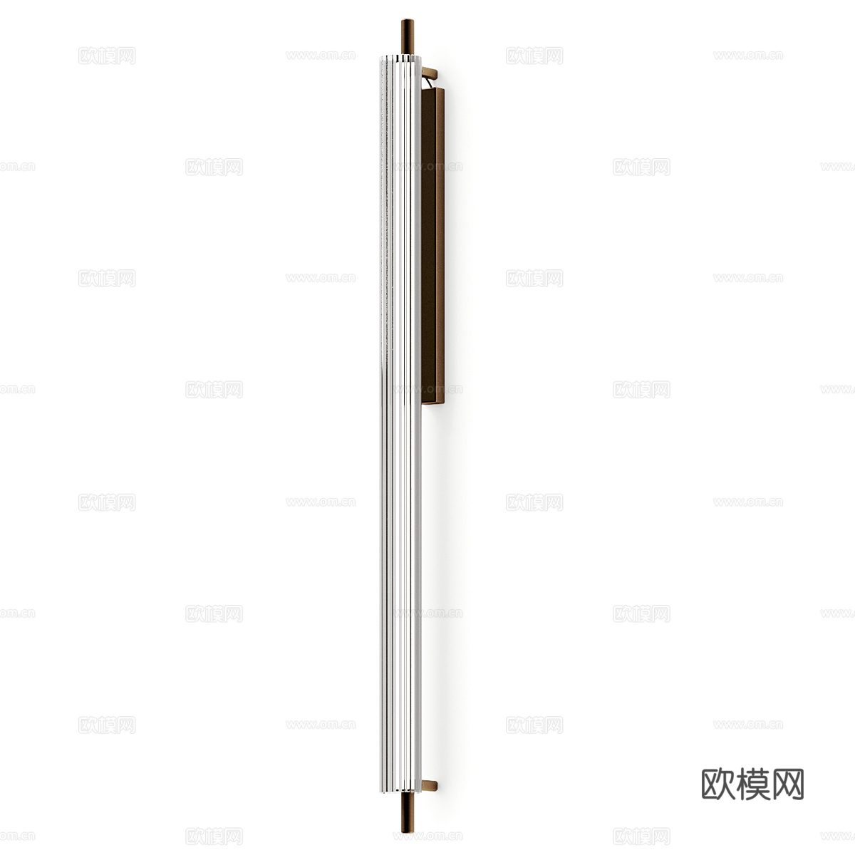 现代轻奢极简玻璃长条壁灯3d模型
