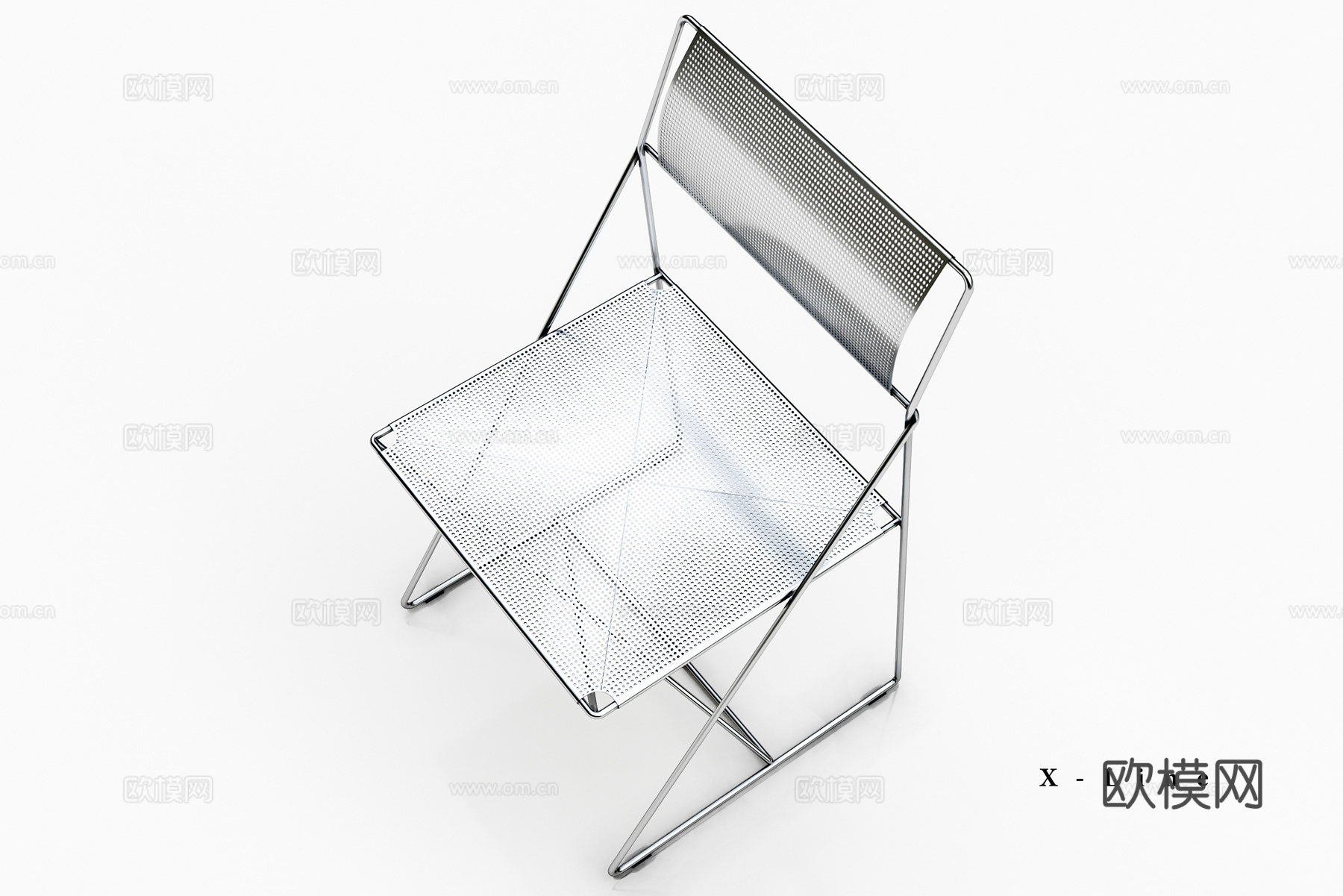 现代极简单椅3d模型