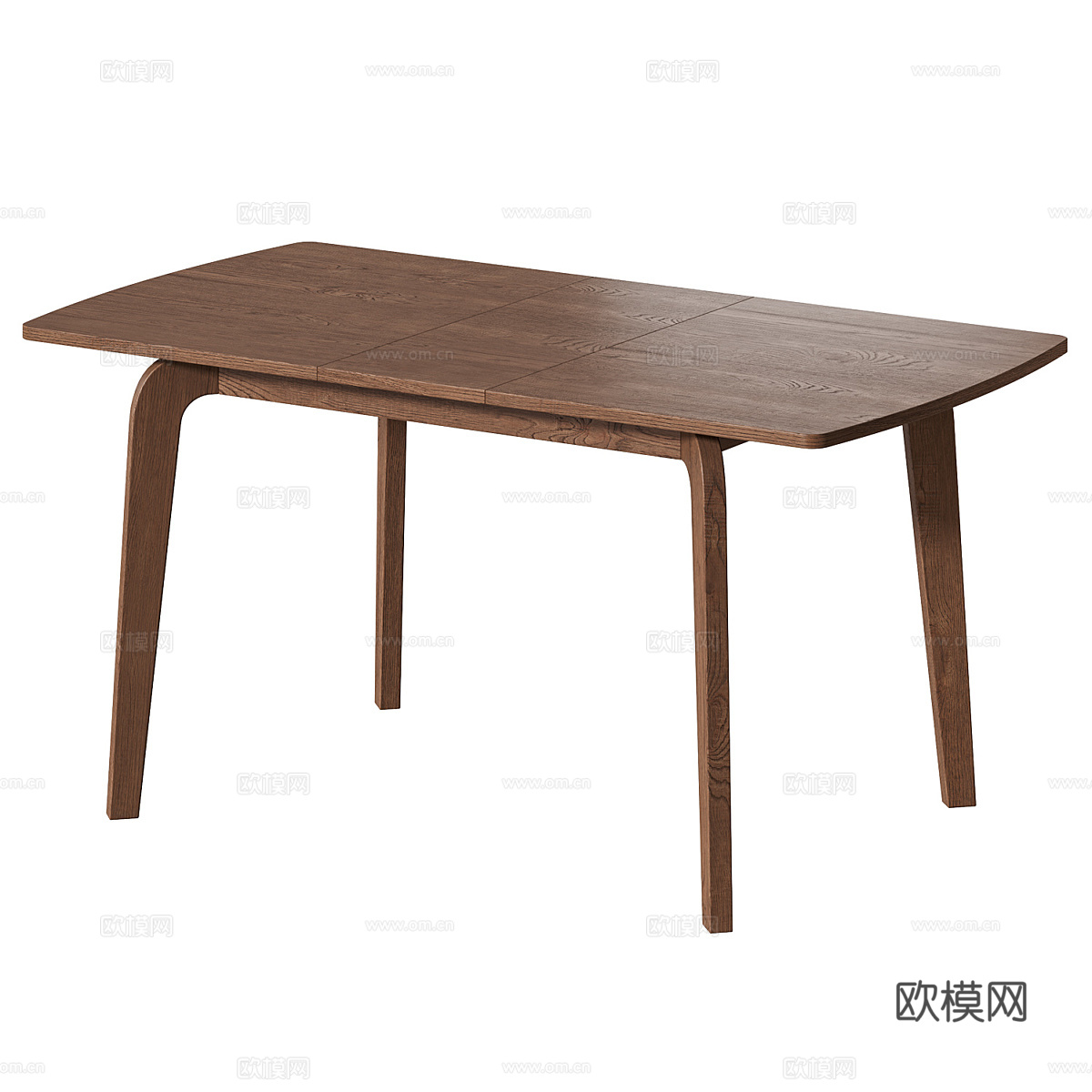 现代意式极简羽衣甘蓝餐桌3d模型