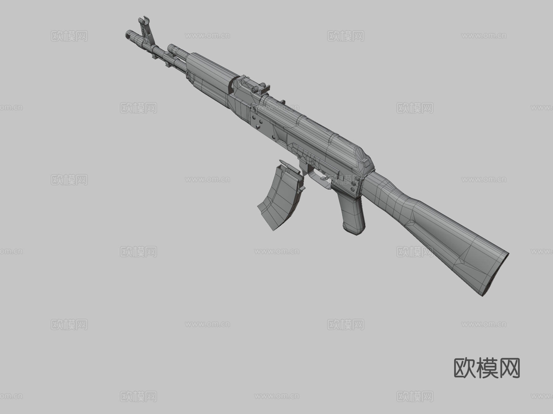 AK74M3d模型