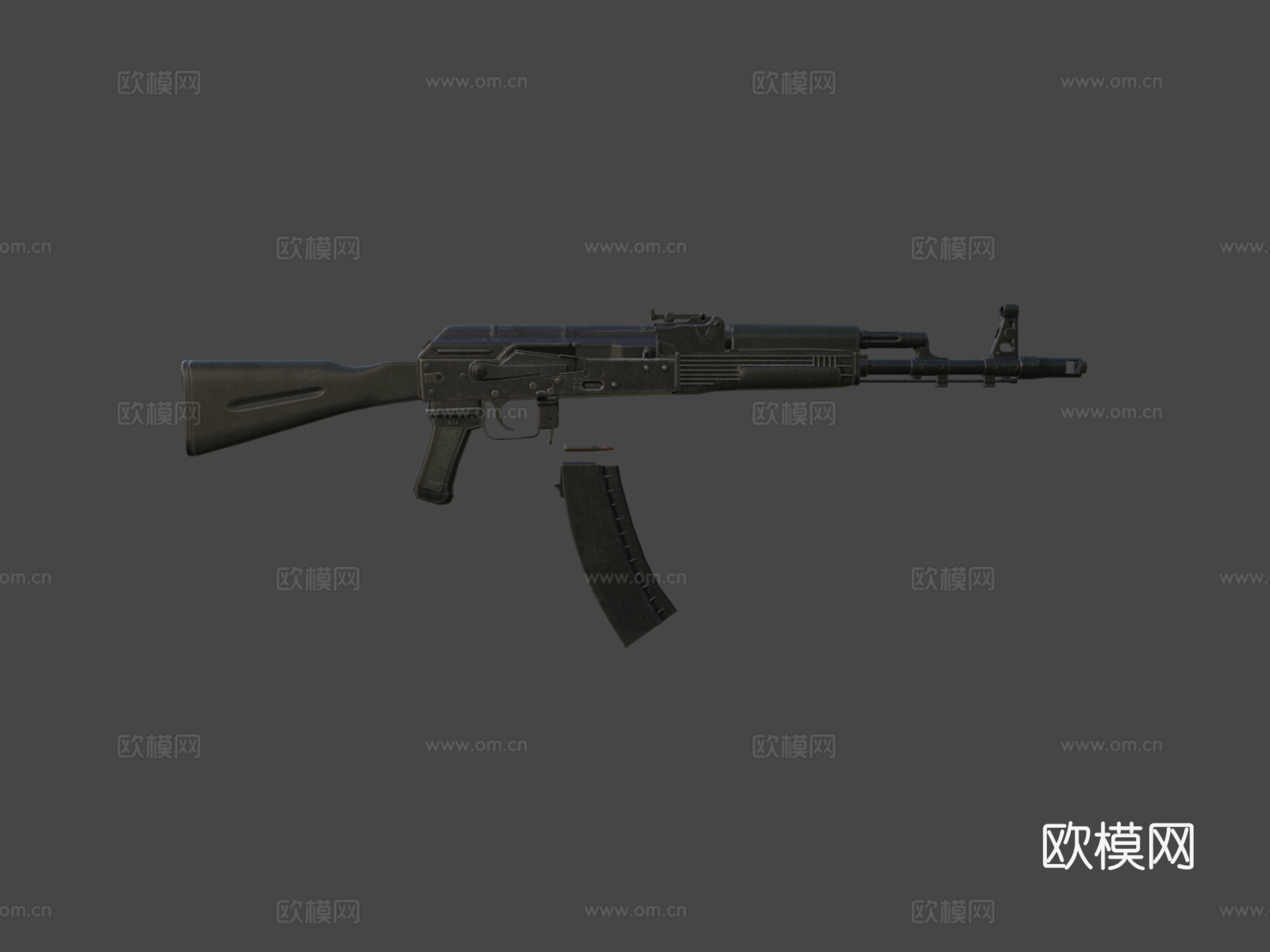 AK74M3d模型