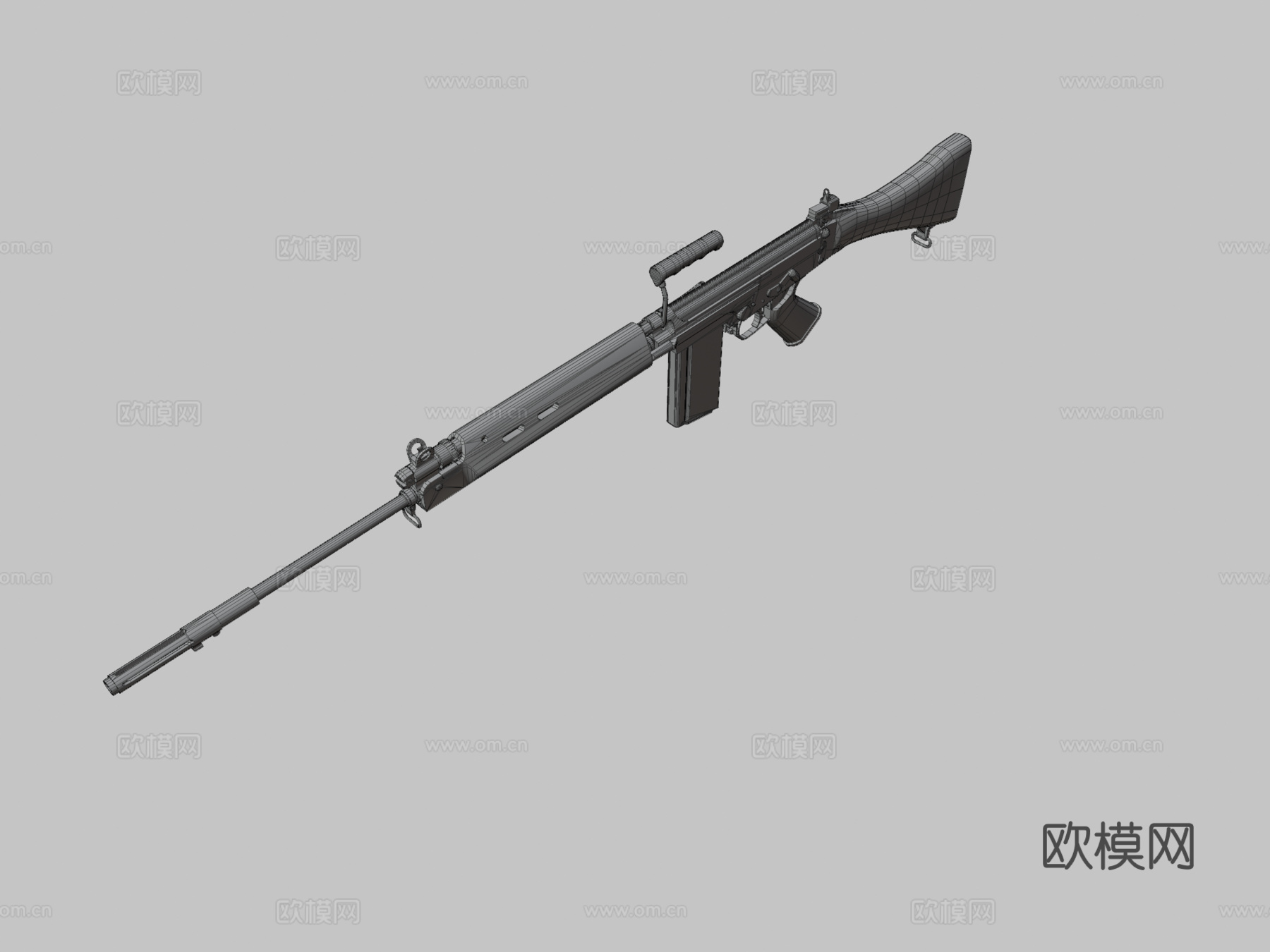 FN FAL3d模型