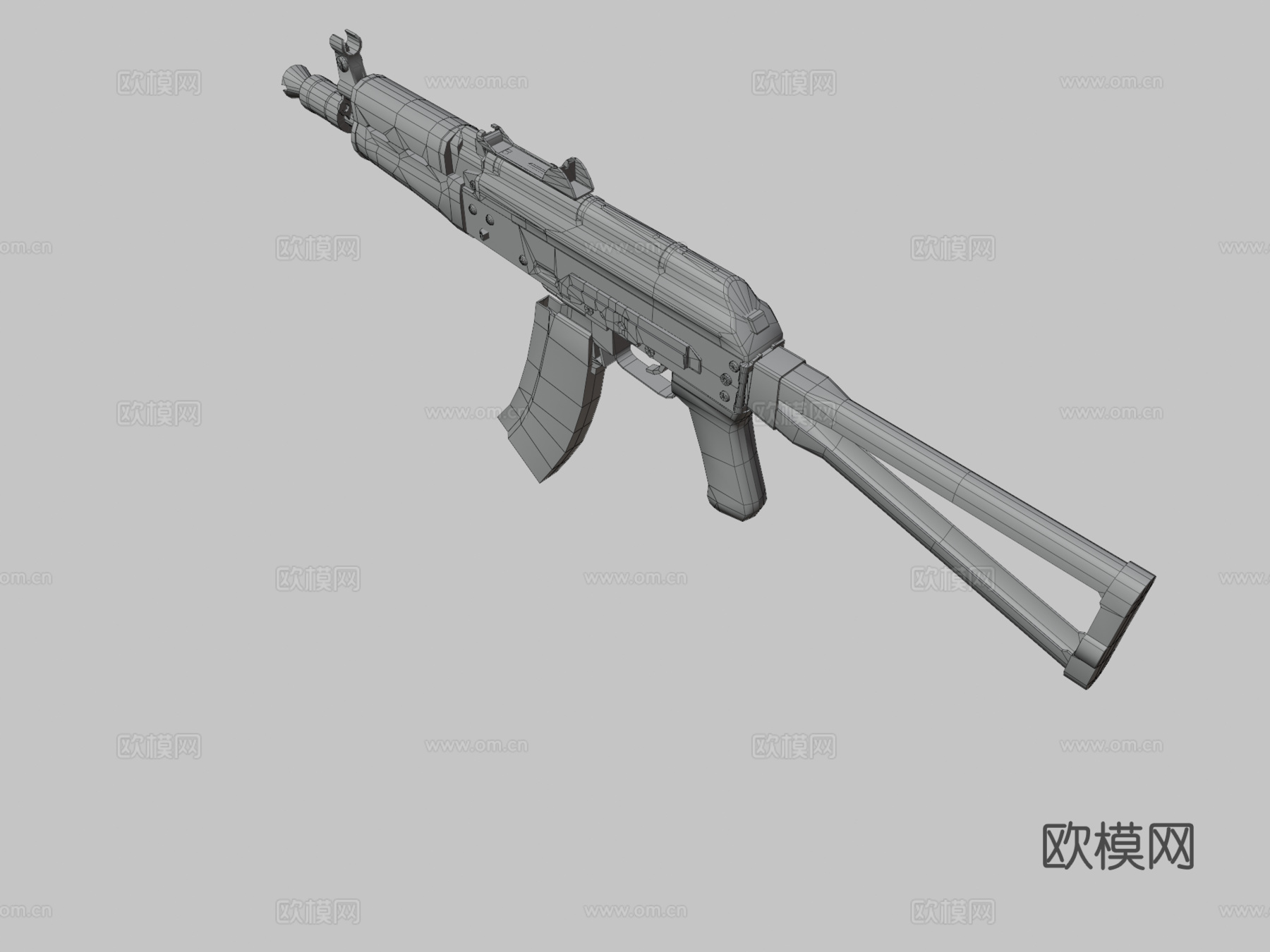 AKS74U3d模型