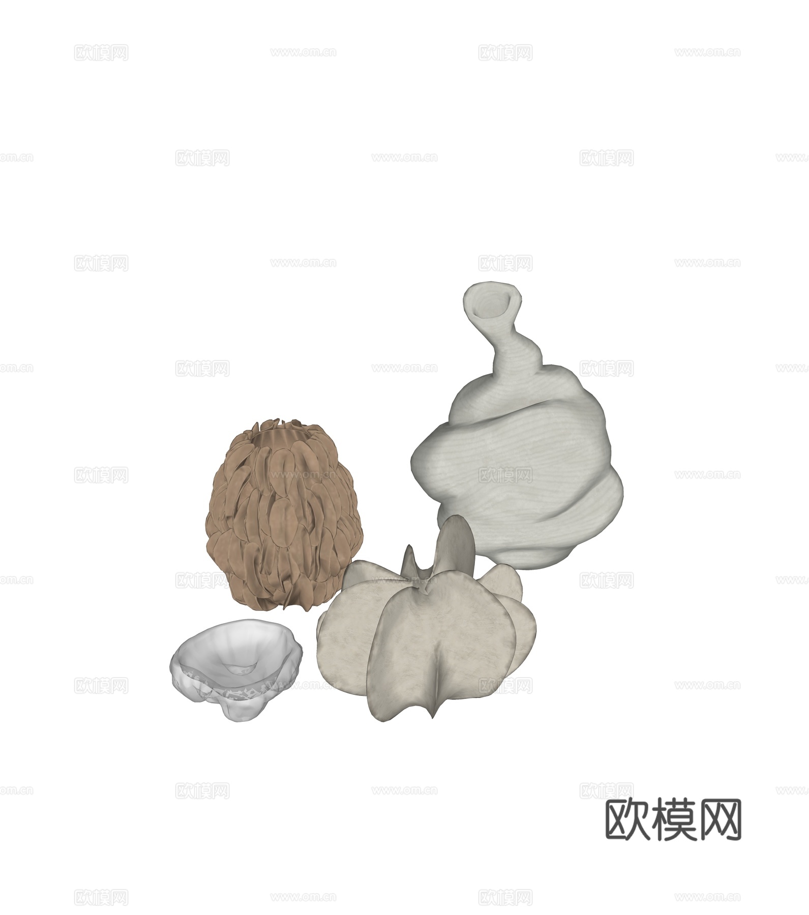 中古风陶瓷器皿su模型