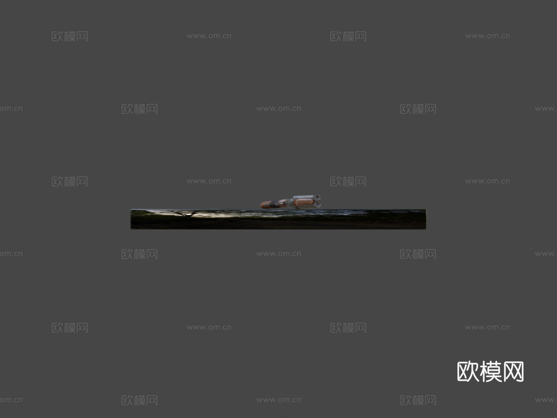 双管截短霰弹枪3d模型