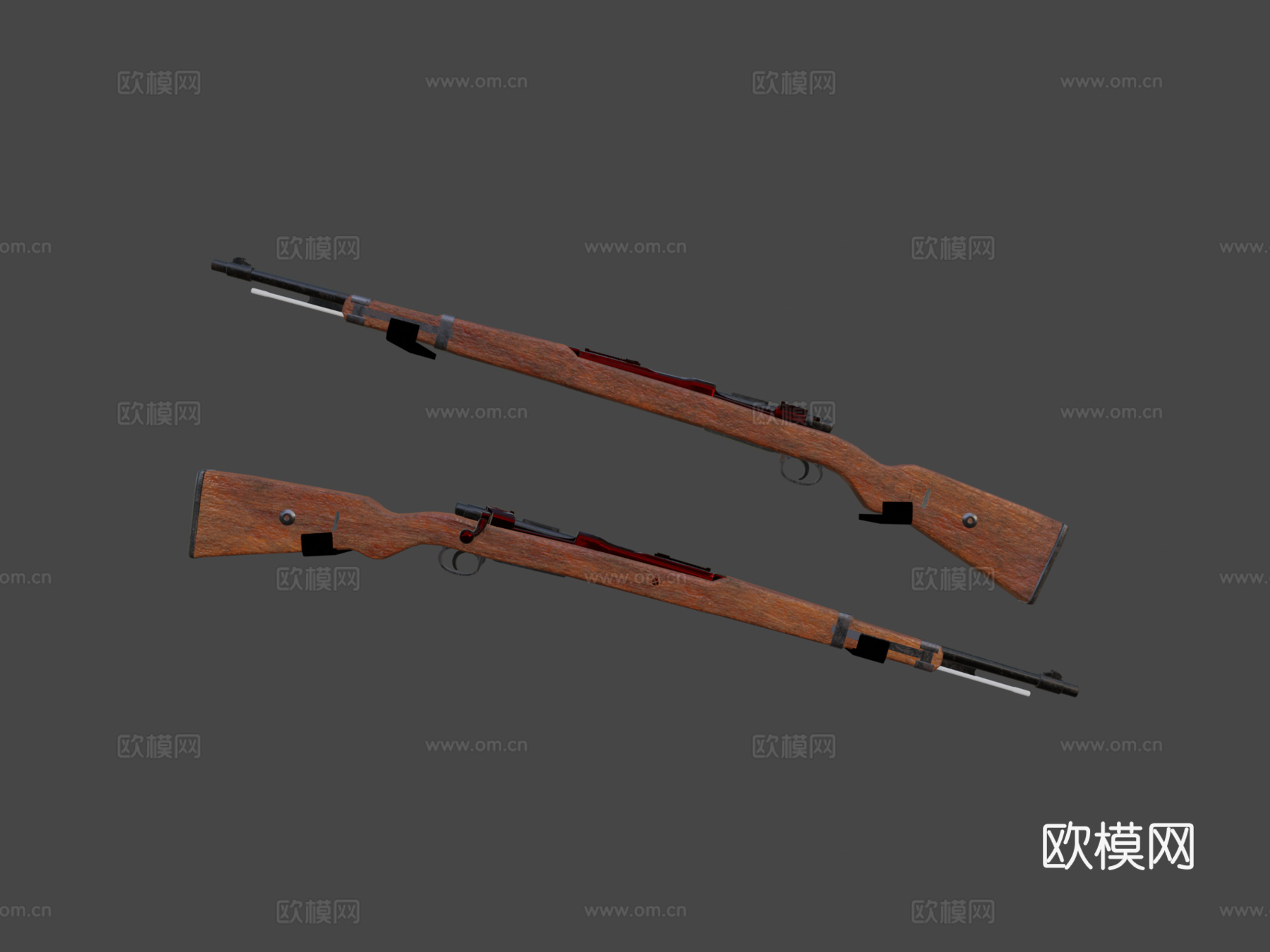 生锈的Kar98K3d模型