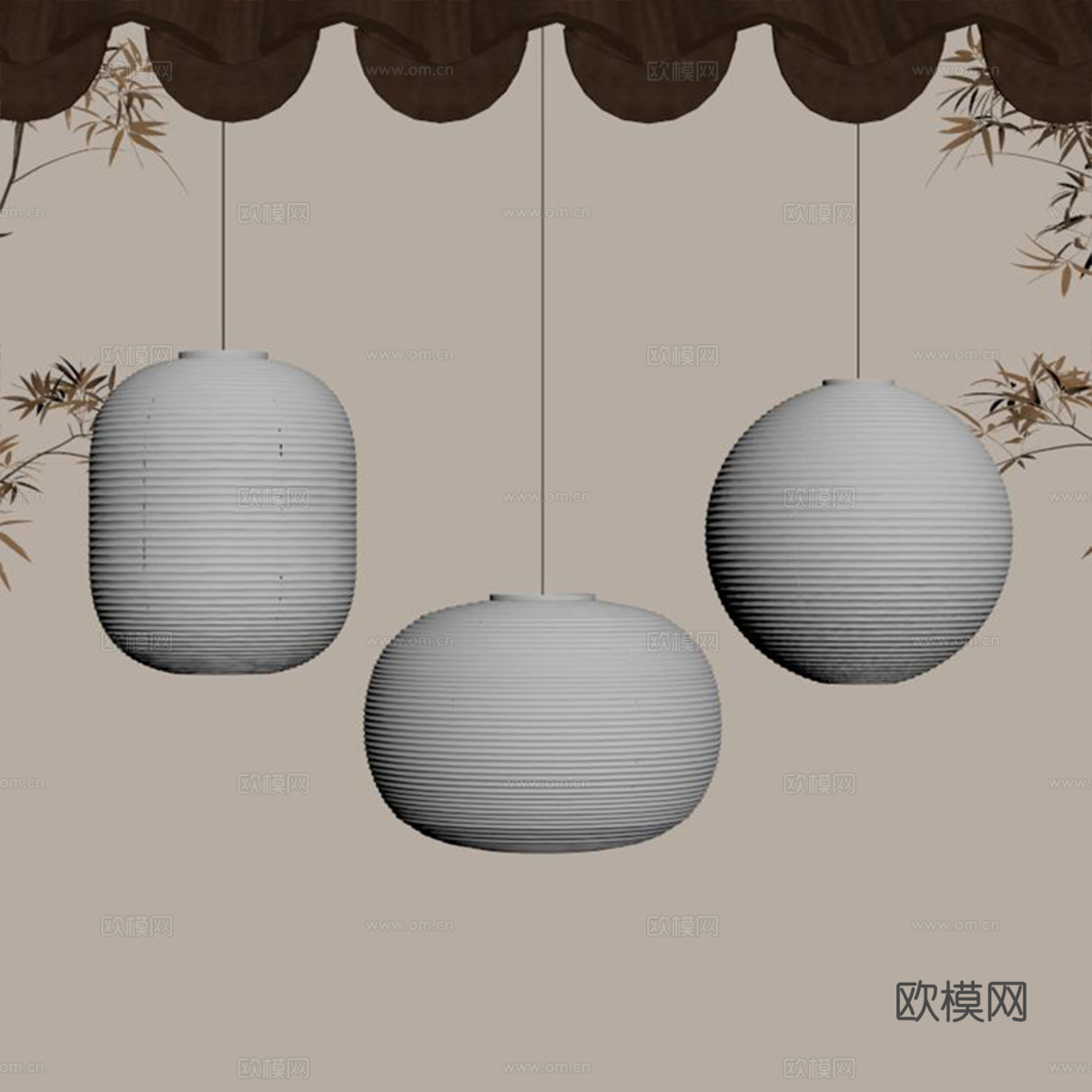 灯笼su模型