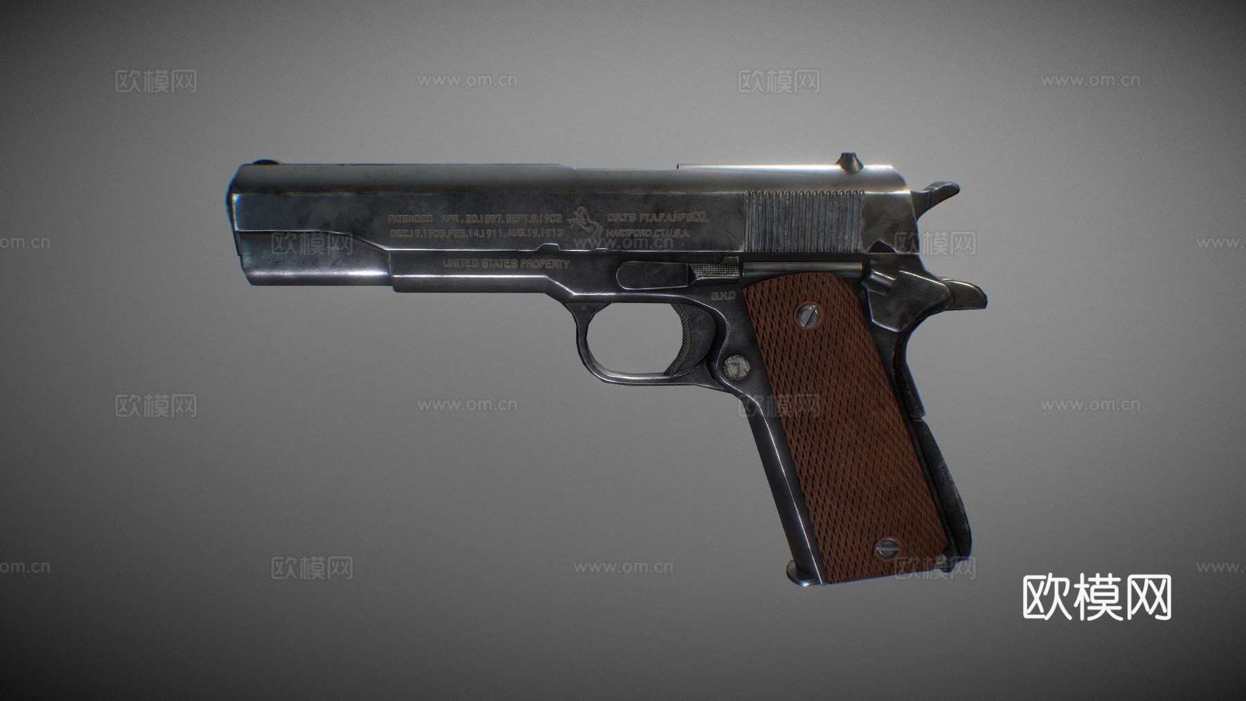 柯尔特19113d模型