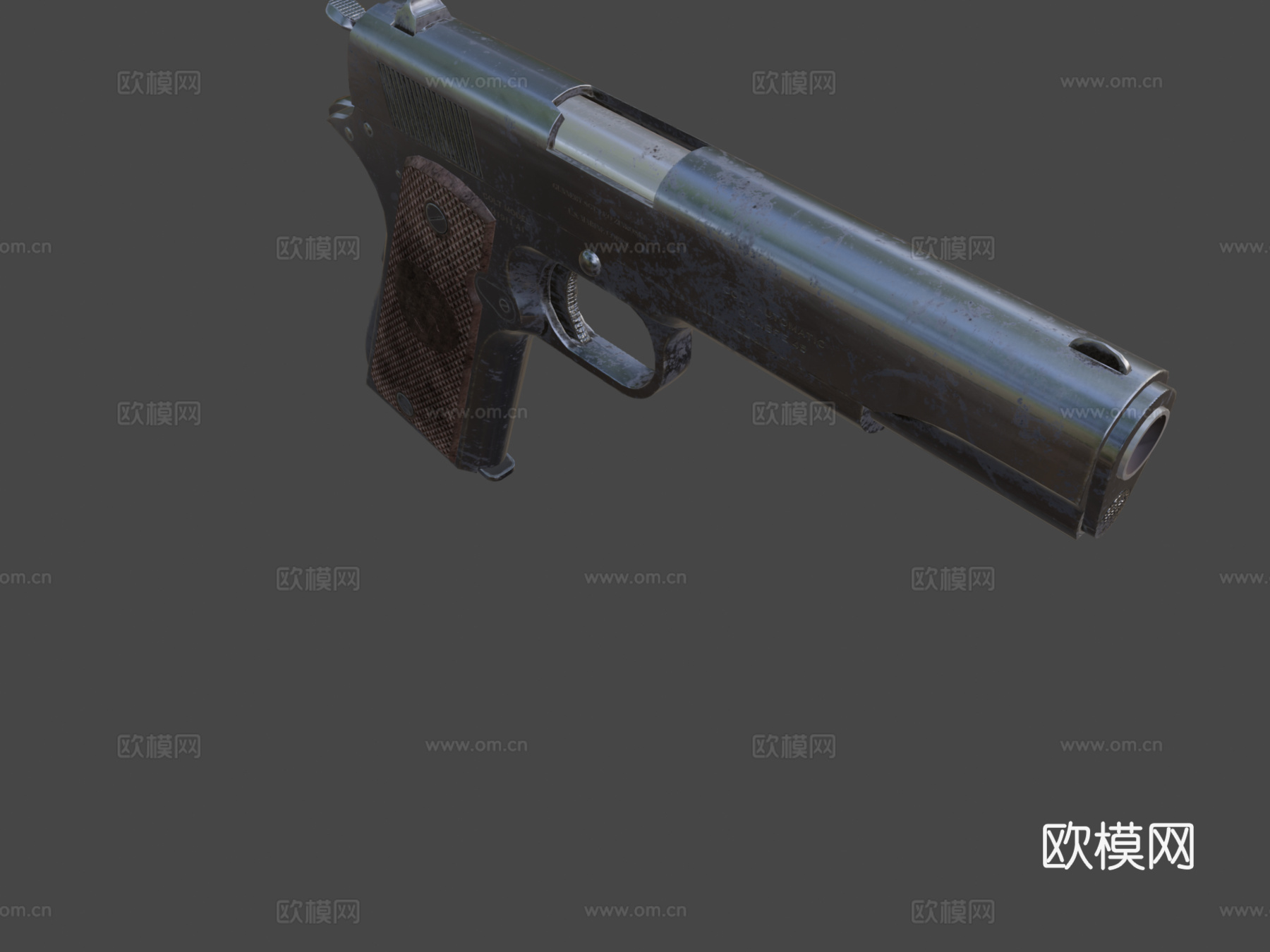 M1911 A1手枪完成品3d模型