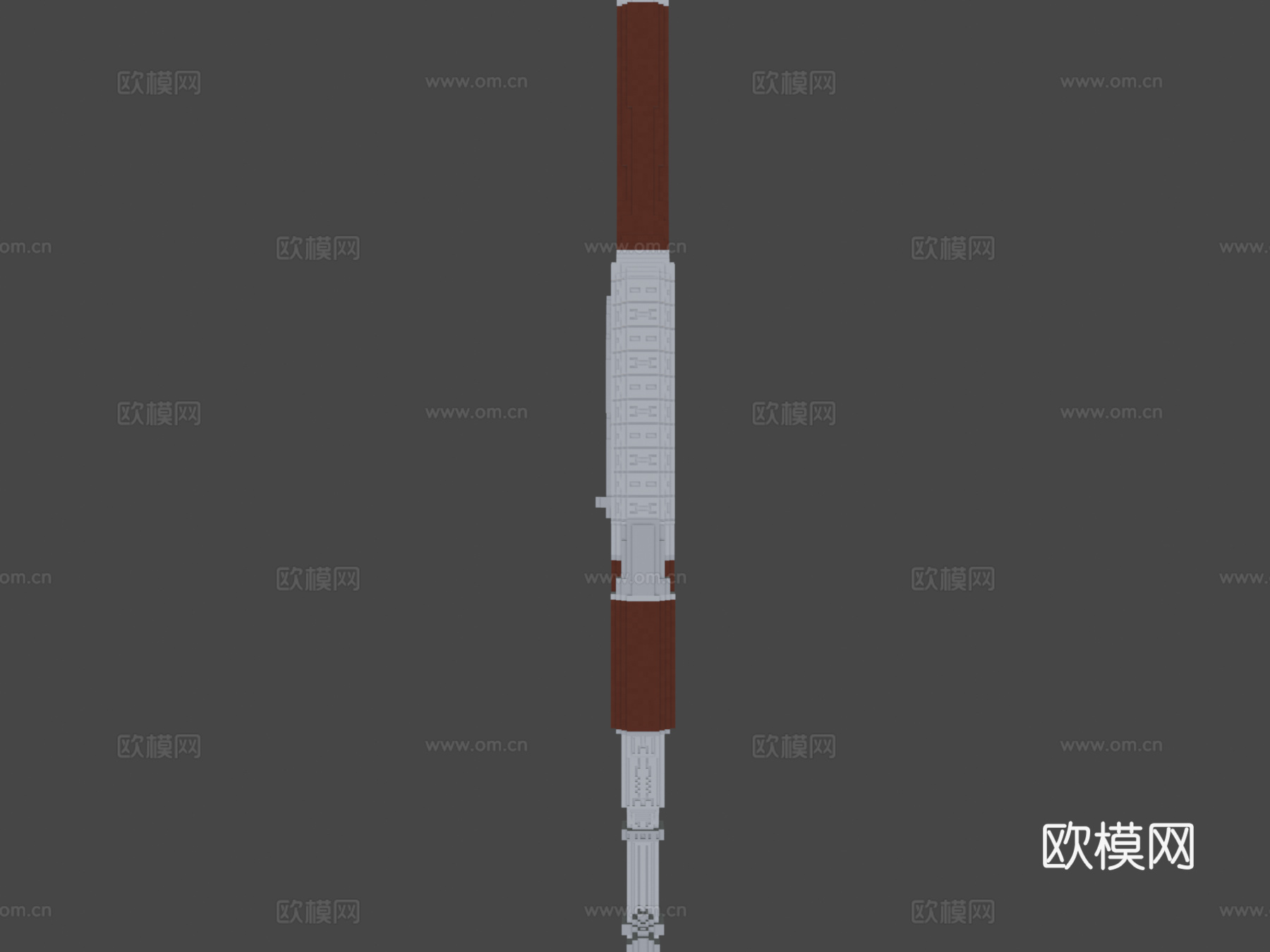 AK47-卡特尔(立方体-64-128)3d模型