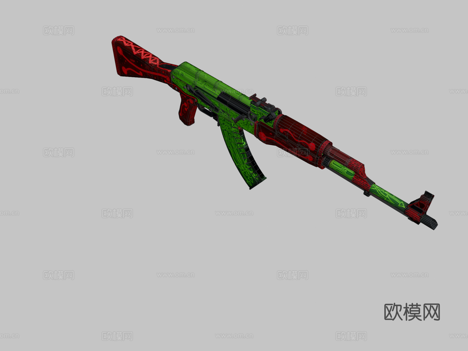 AK-47-理性迷宫3d模型