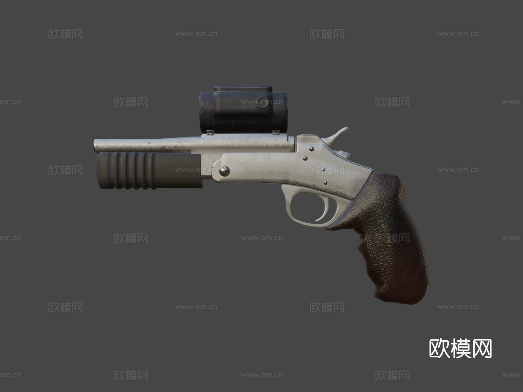 罗西12号霰弹手枪3d模型