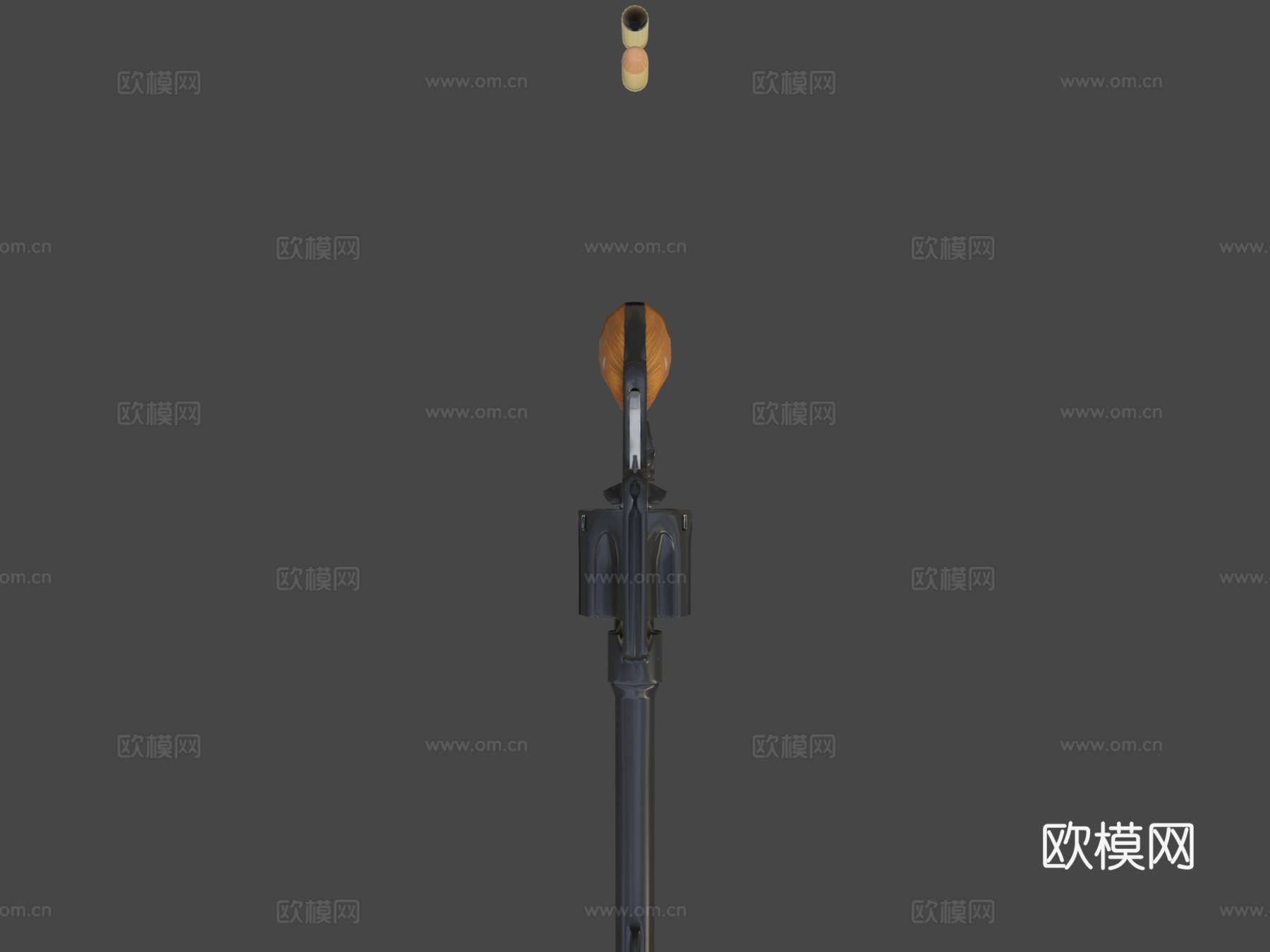 M1917左轮手枪3d模型