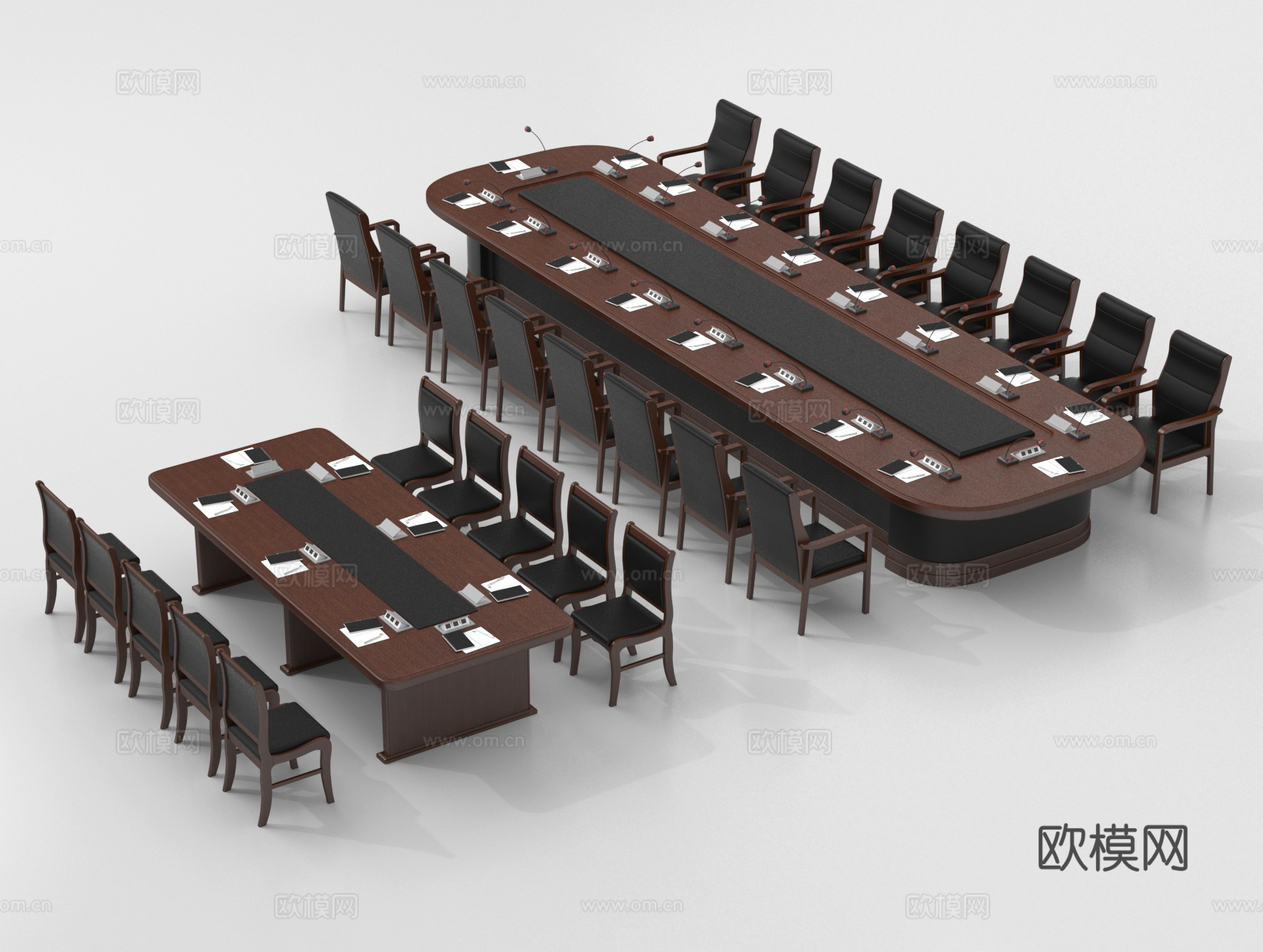 会议台 会议桌 办公桌3d模型