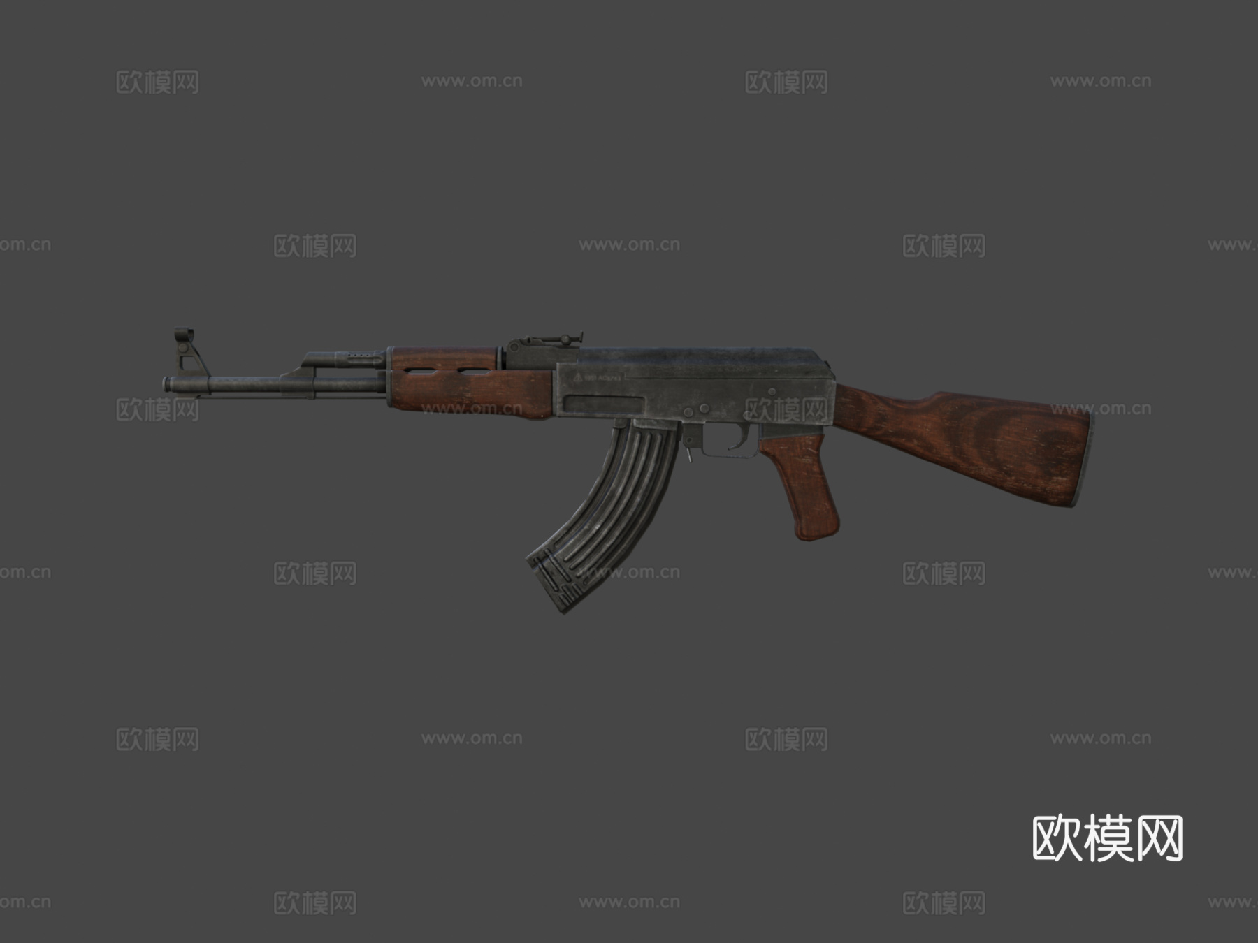 AK47步枪3d模型