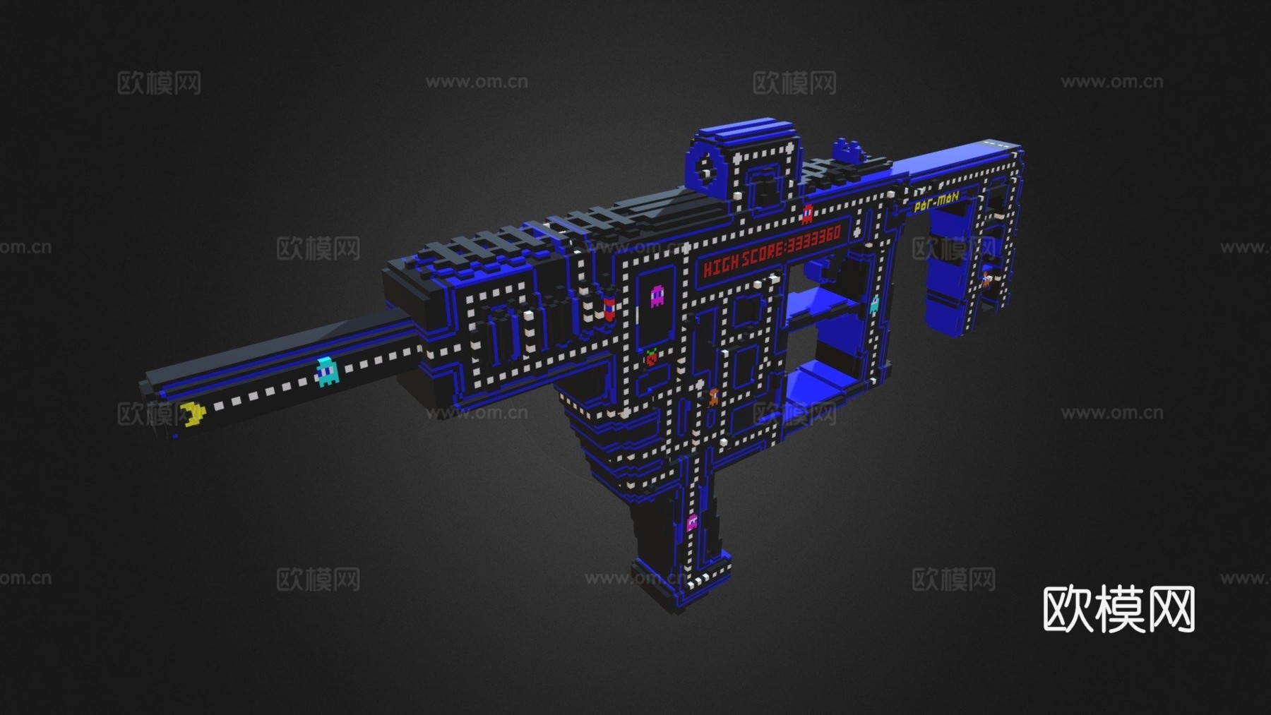 体素矢量-复古风(立方64X)3d模型