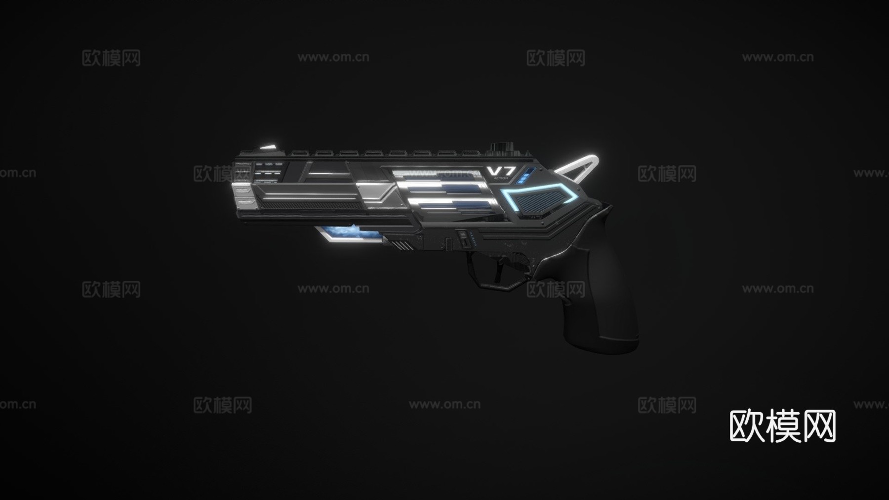 融合左轮手枪3d模型