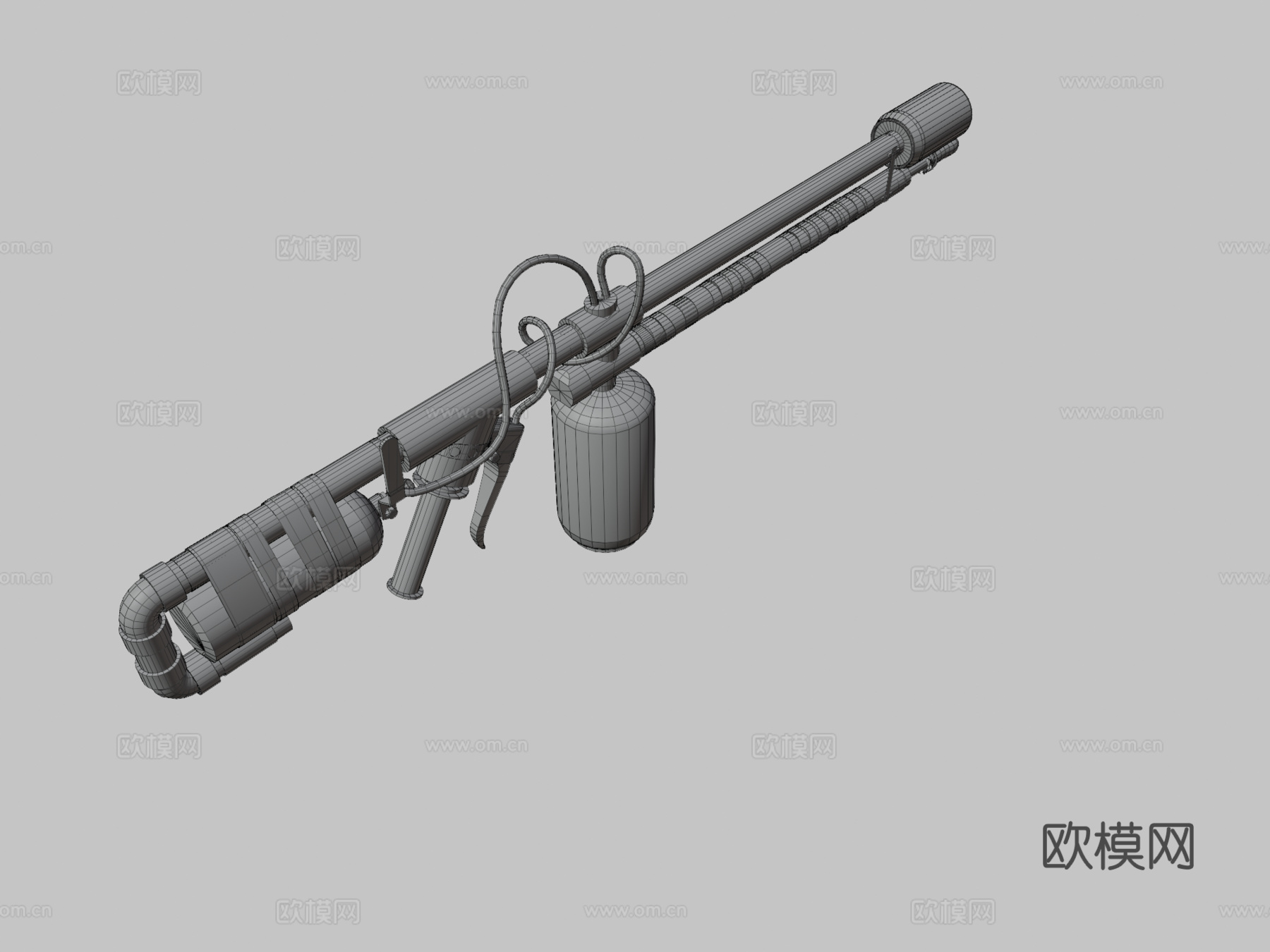 火焰喷射器3d模型
