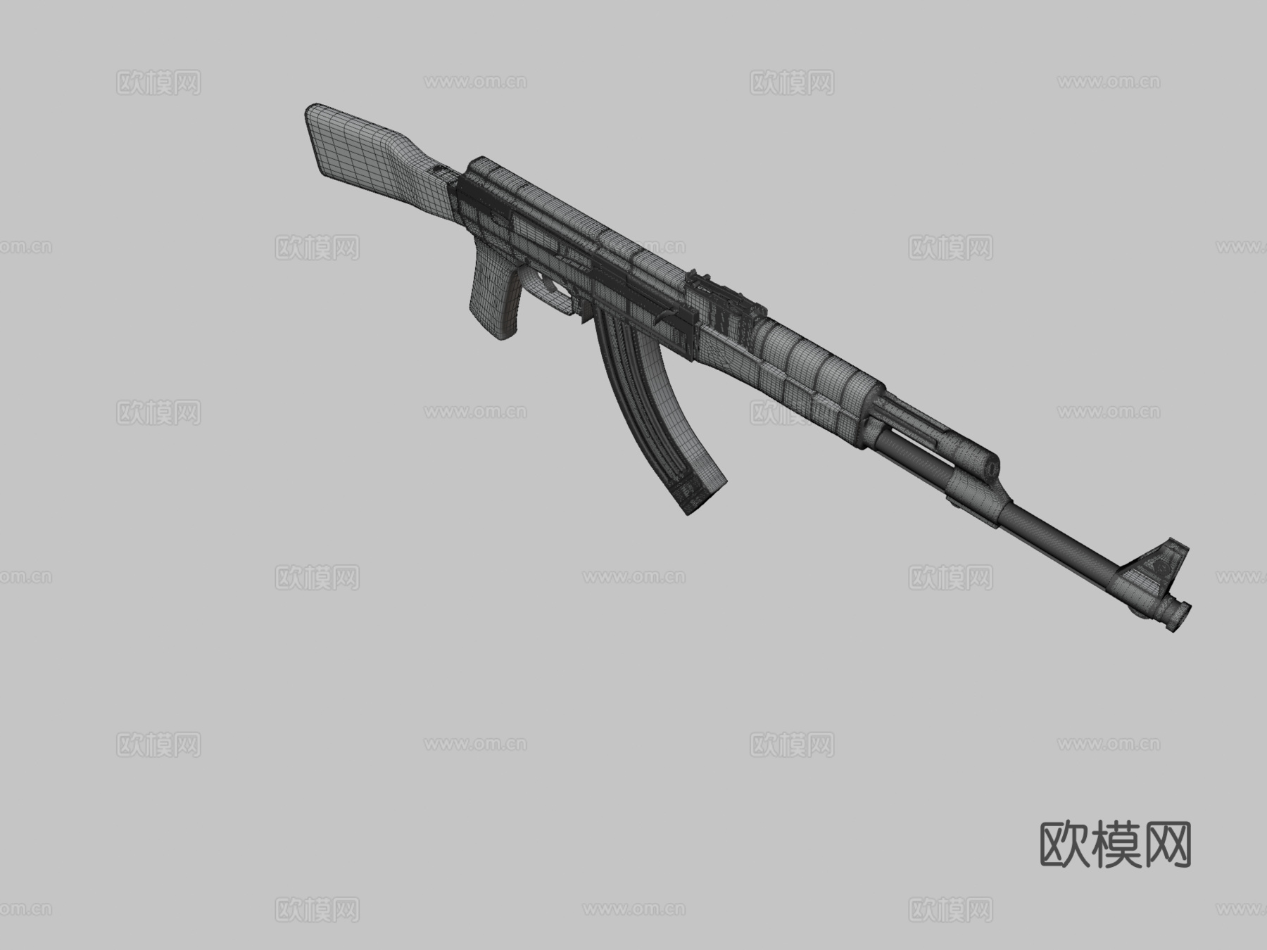 AK-47卡拉什尼科夫3d模型