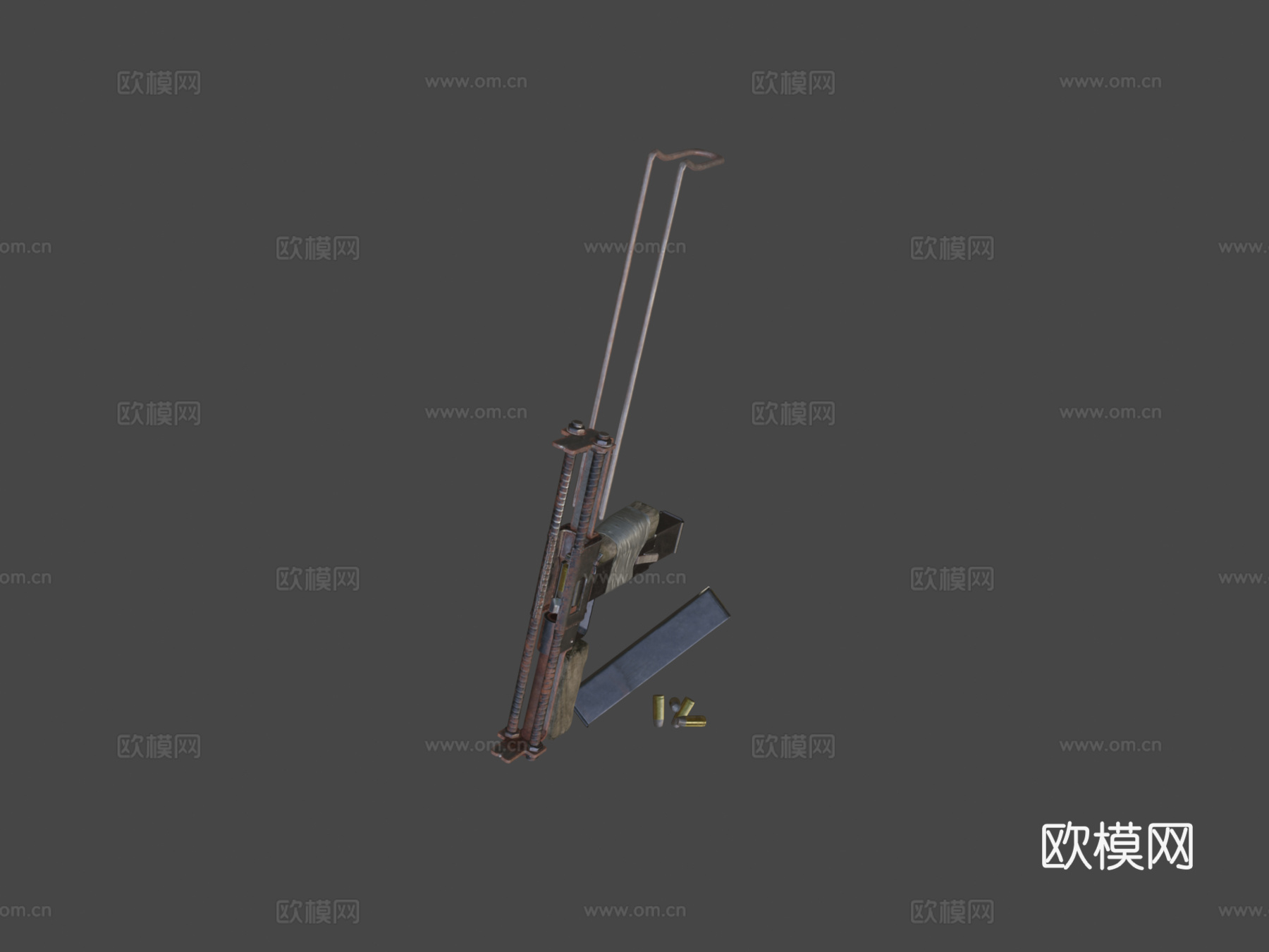 垃圾冲锋枪3d模型