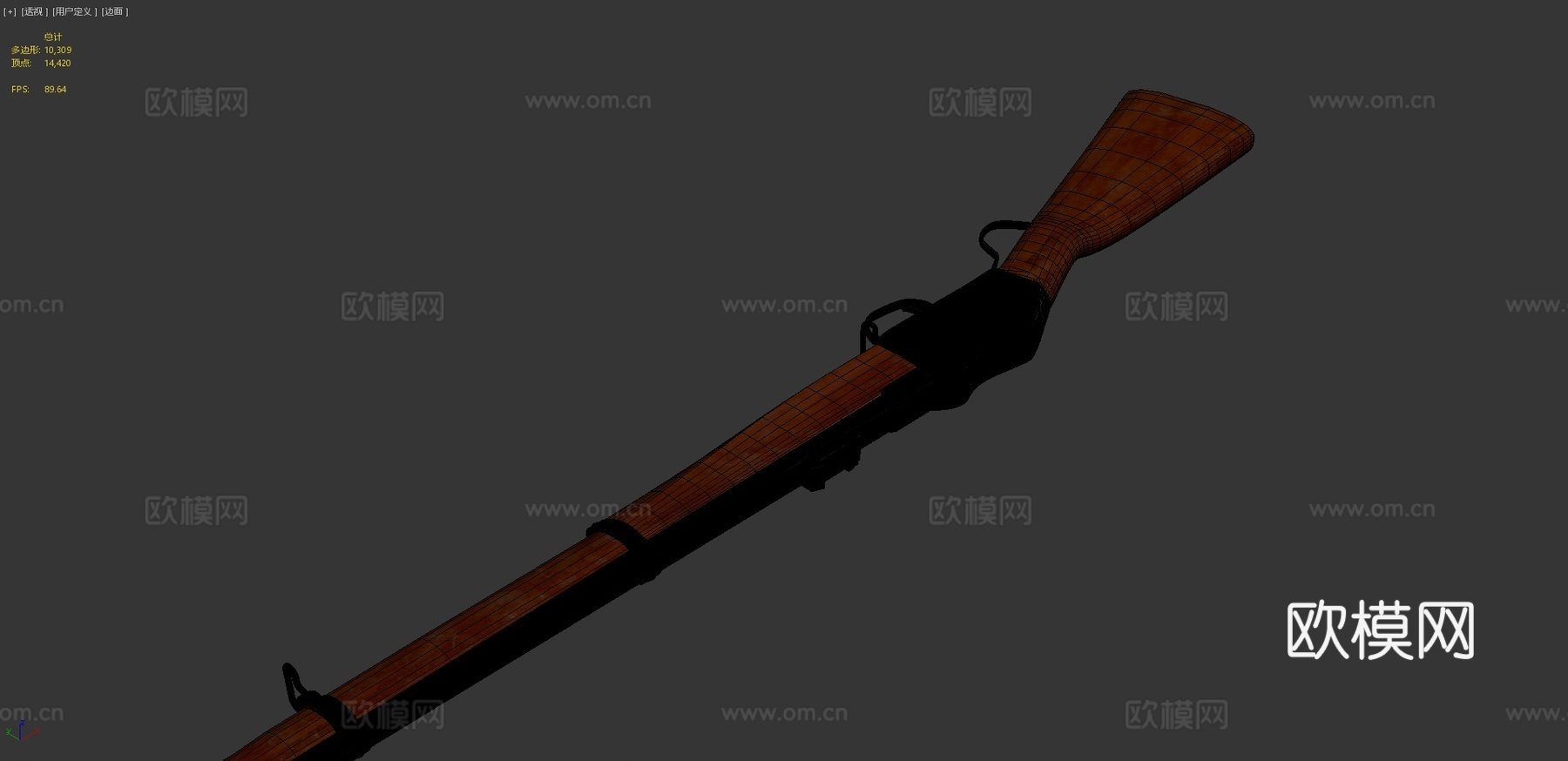 马蒂尼亨利步枪3d模型