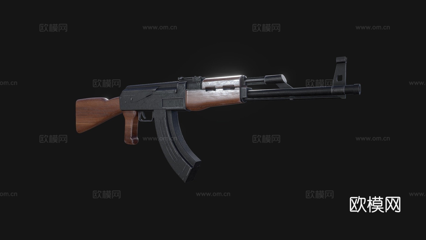 AK47贴图练习3d模型