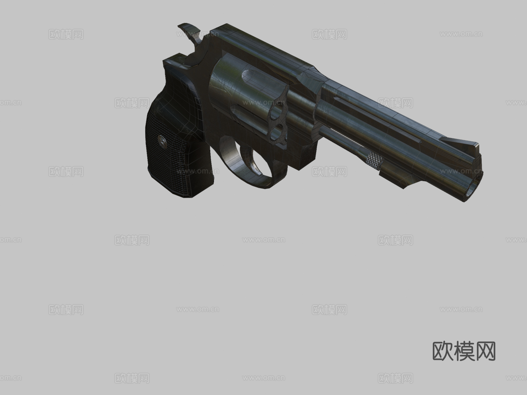 史密斯威森左轮手枪1914型3d模型