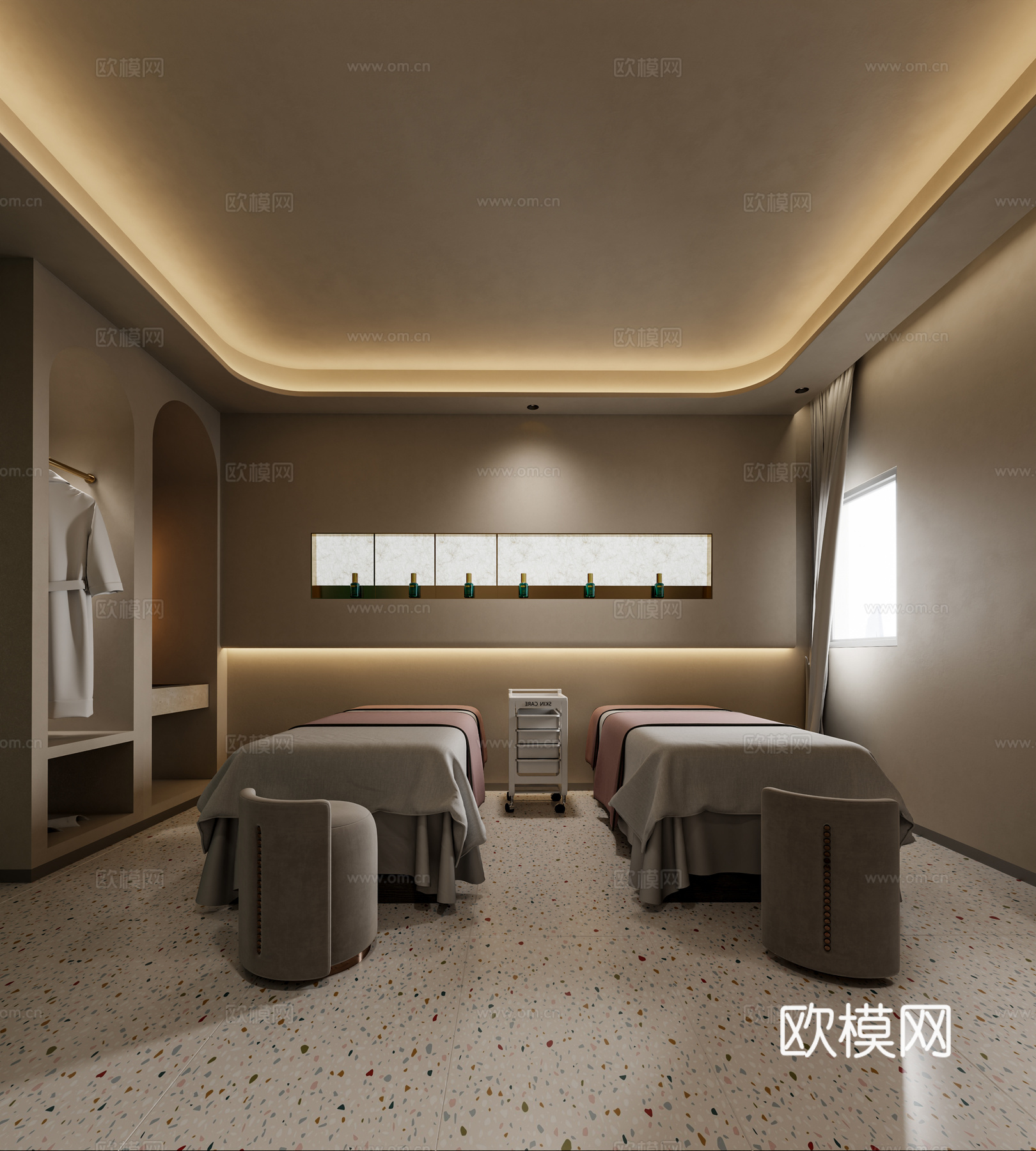 美容院包间3d模型