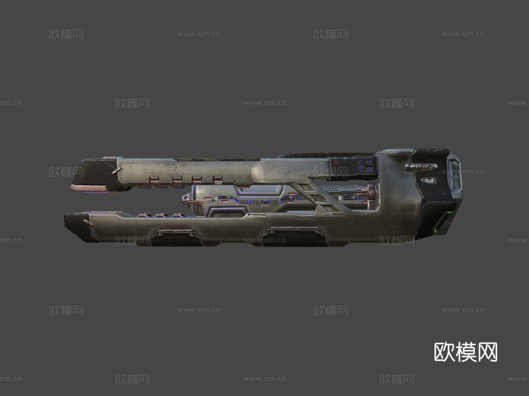 爆破枪-赛瓦尔联盟-读数器第一次接触3d模型