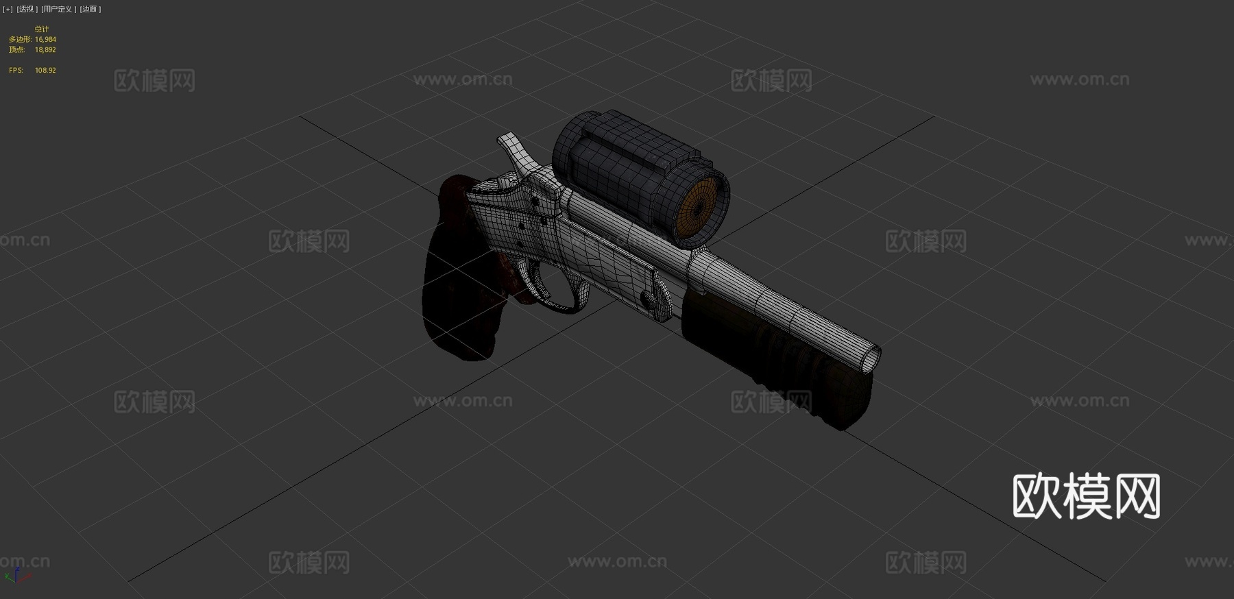 罗西12号霰弹手枪3d模型