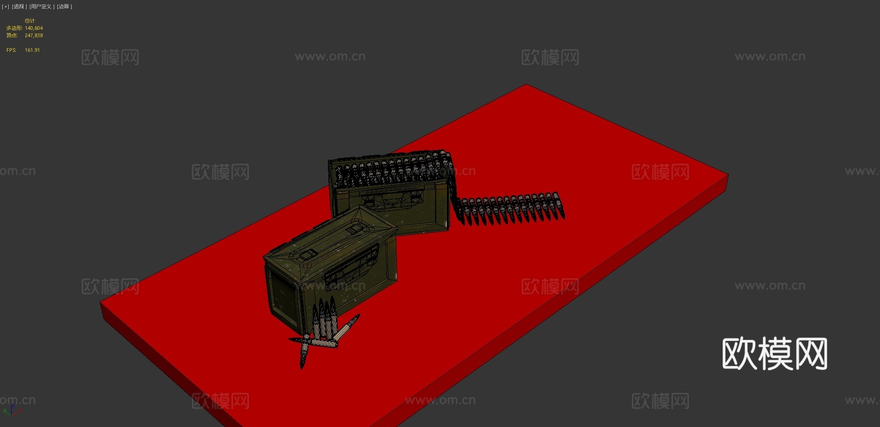 二战美军弹药箱3d模型