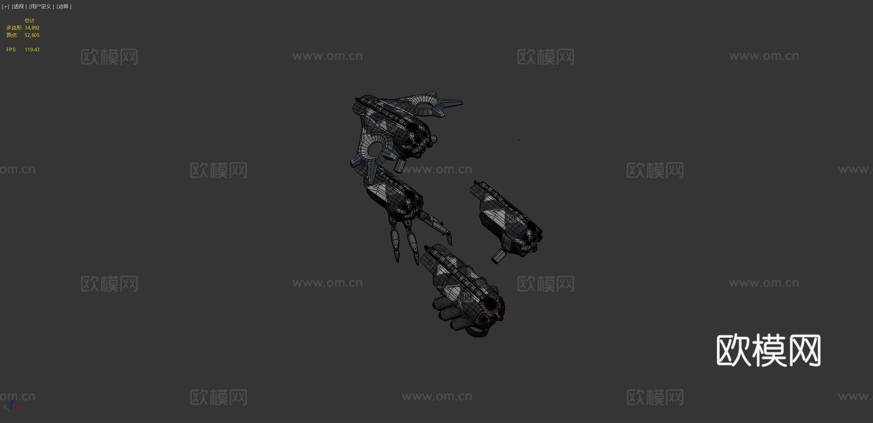 人工智械I-54读数器-第一次接触3d模型