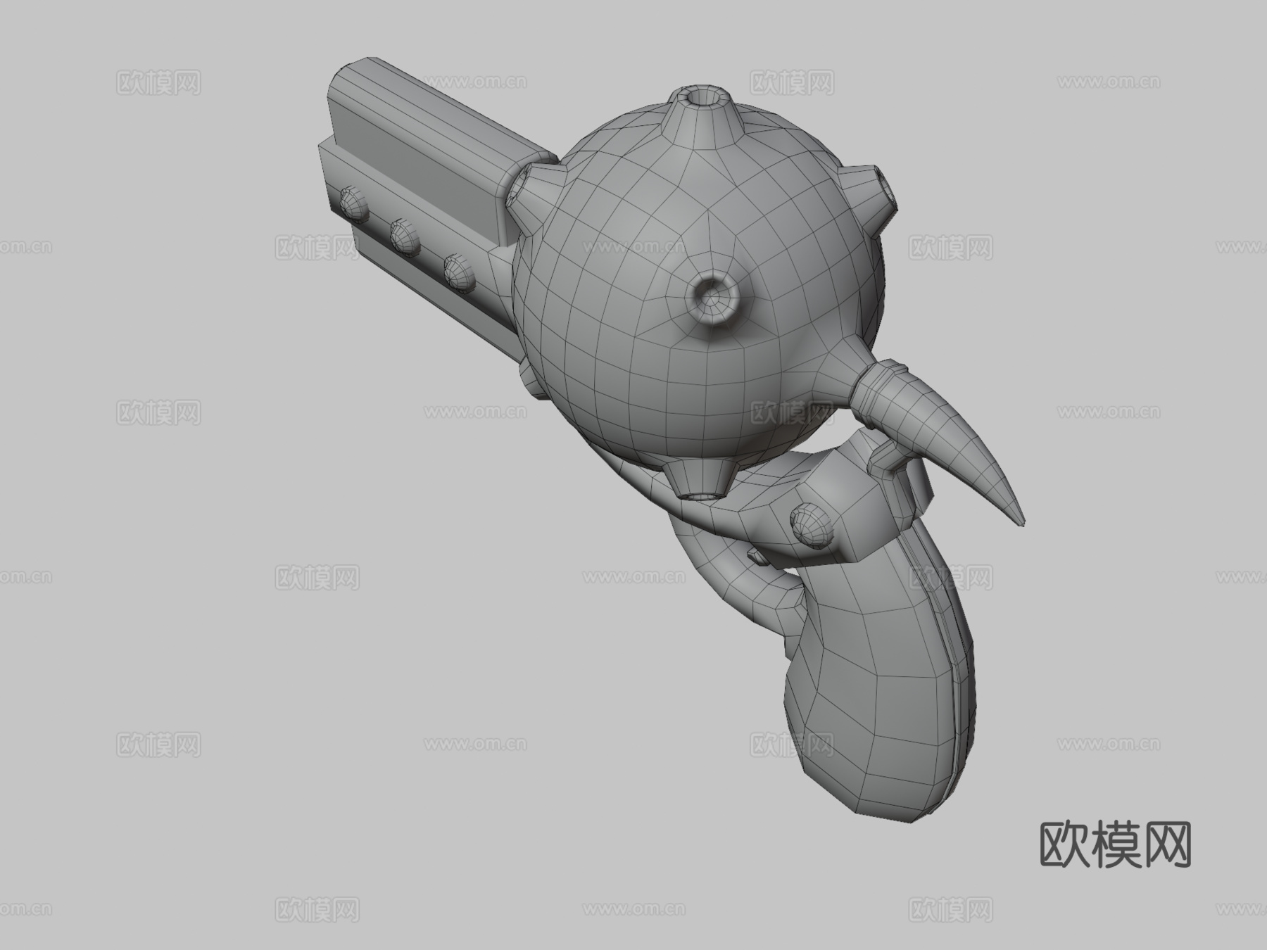 黄道带手枪3d模型