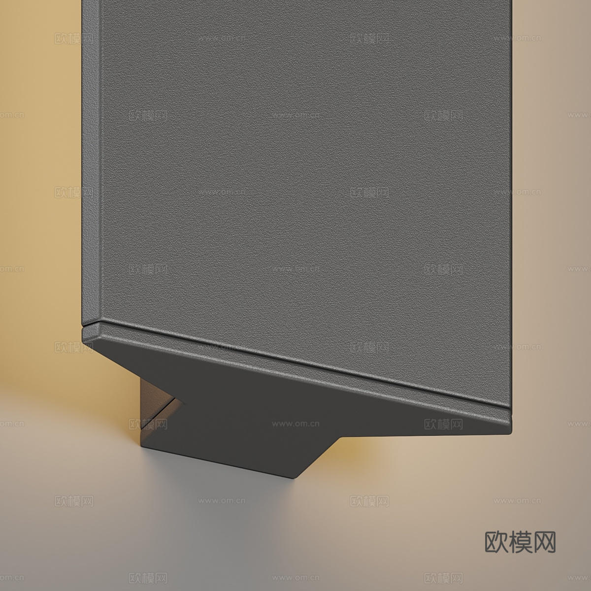 现代意式极简金属长条壁灯3d模型