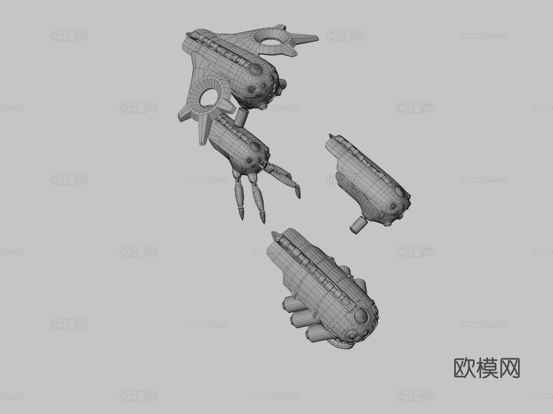 人工智械I-54读数器-第一次接触3d模型