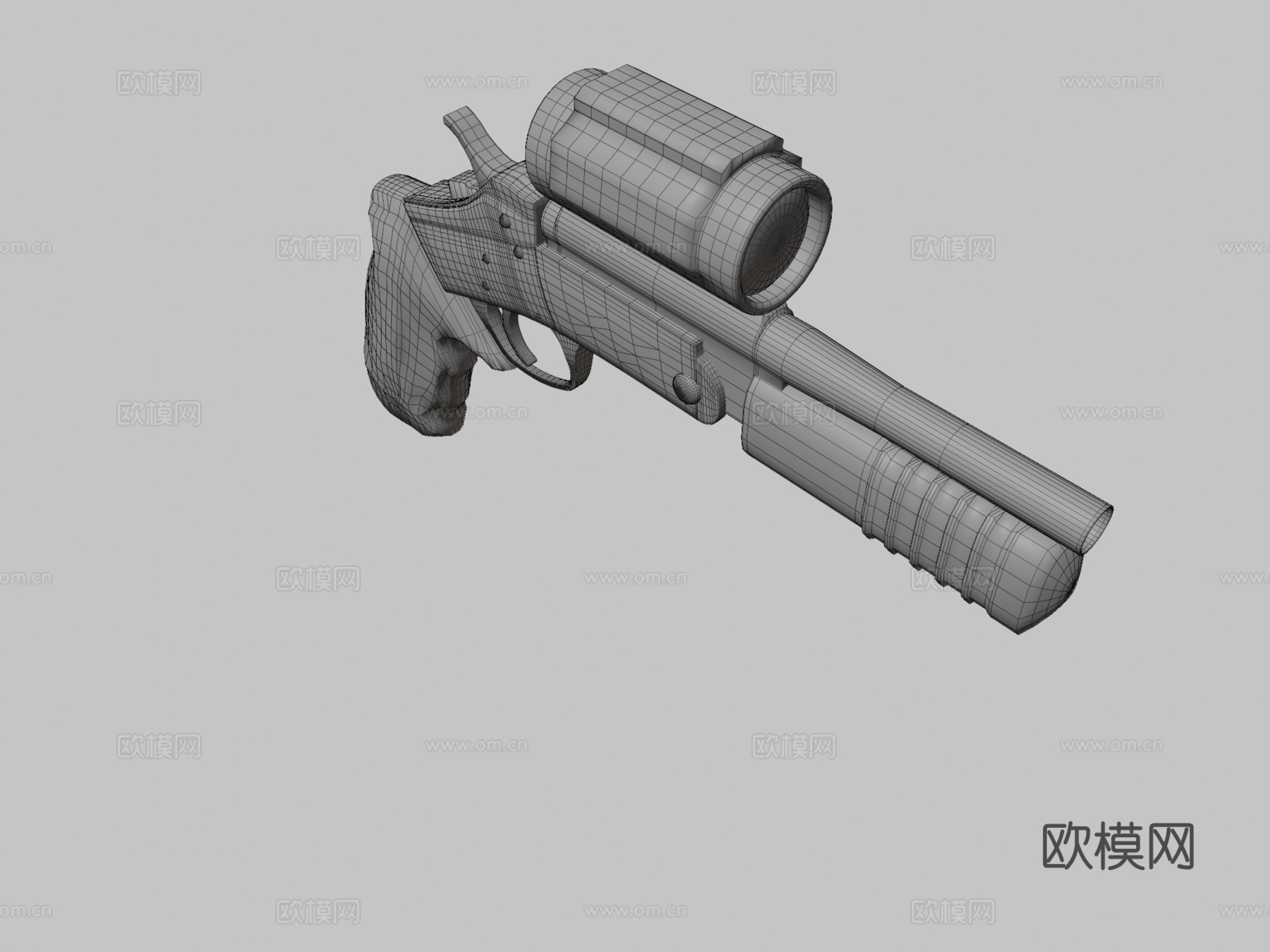 罗西12号霰弹手枪3d模型