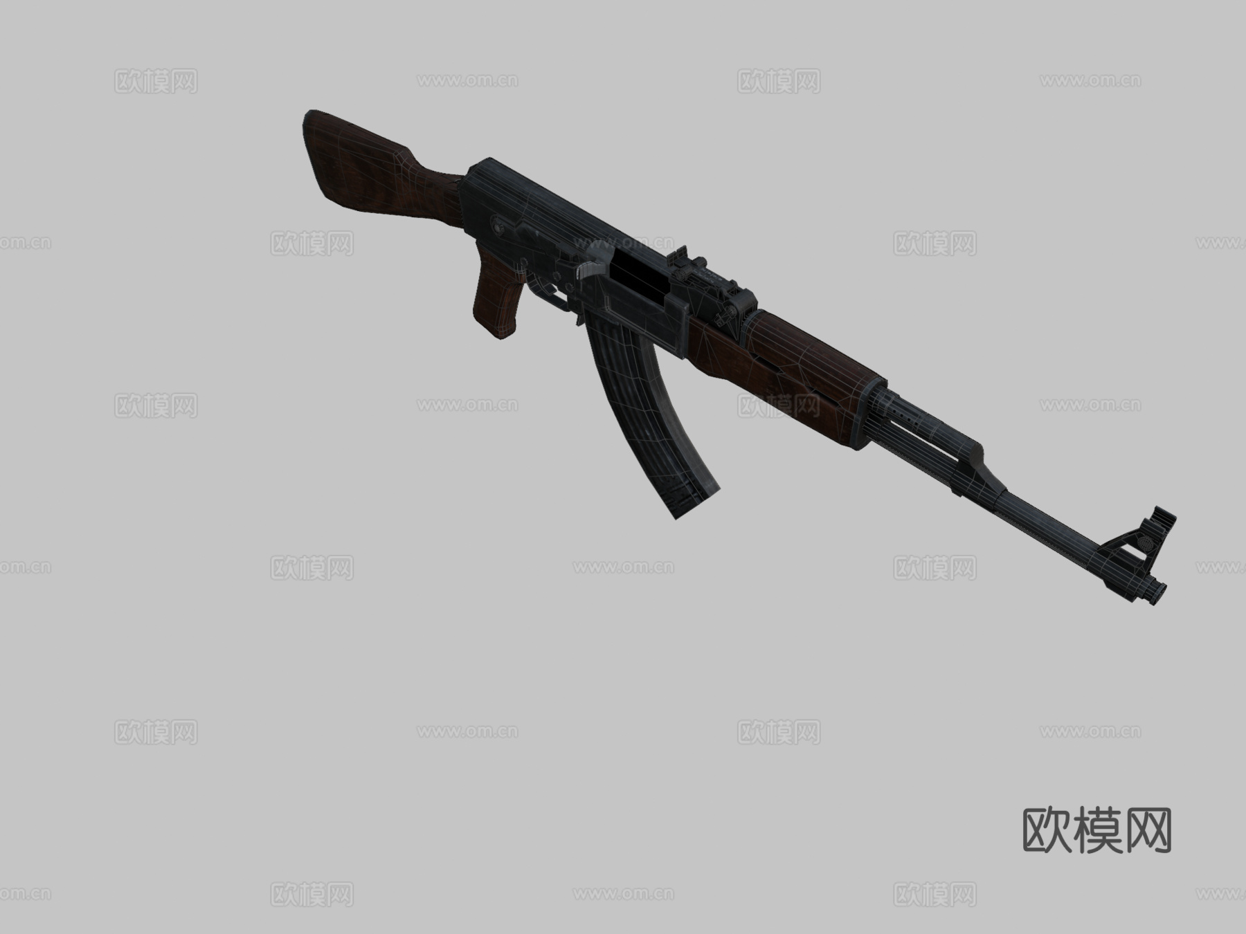 AK47步枪3d模型