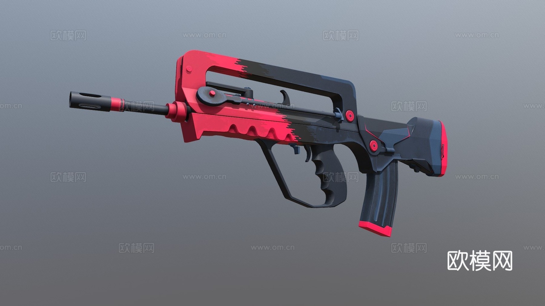 法玛斯-溅射冲击3d模型