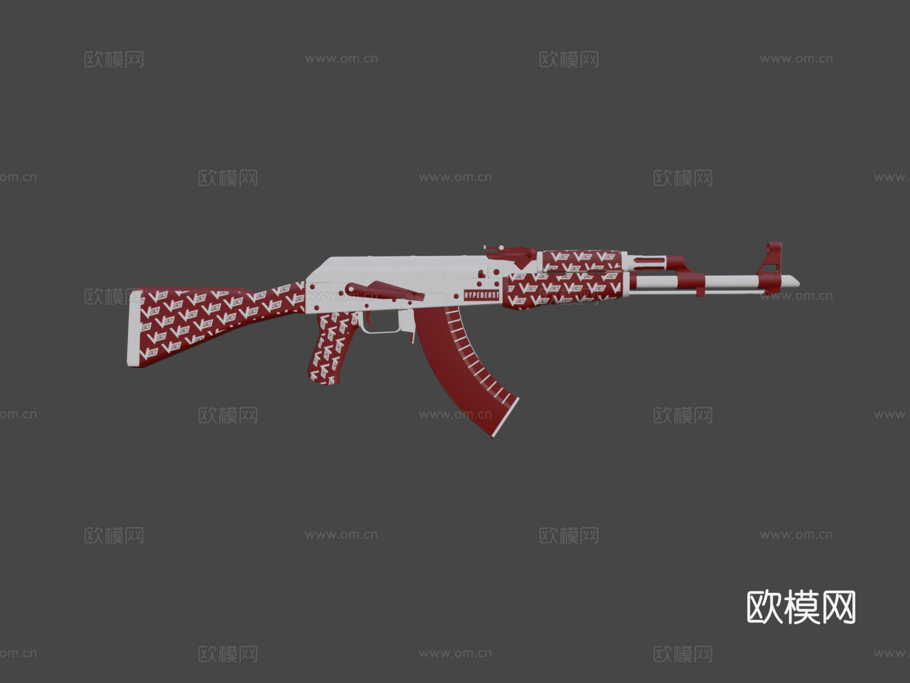 AK47-潮人3d模型