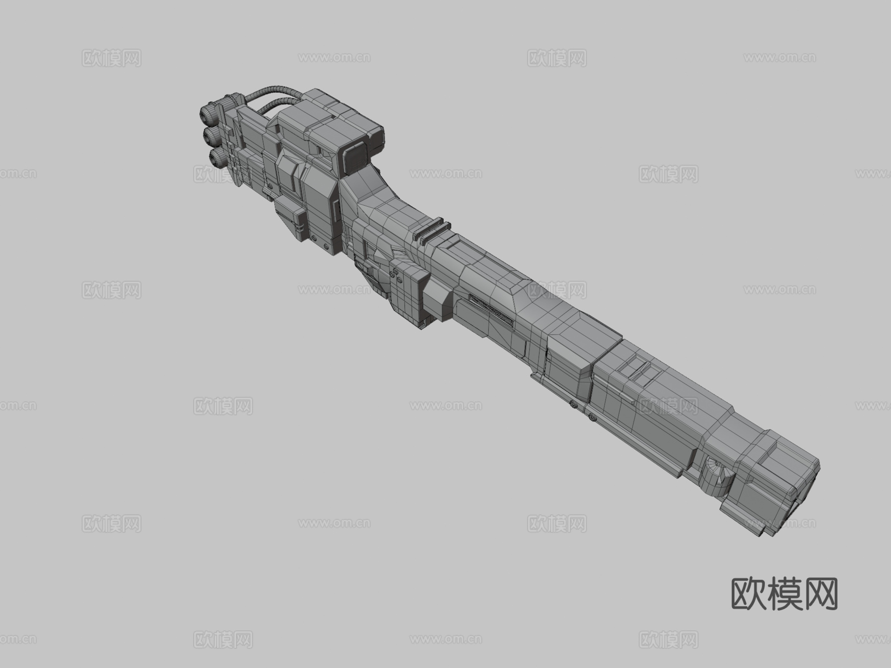高斯炮-读数器-第一次接触3d模型